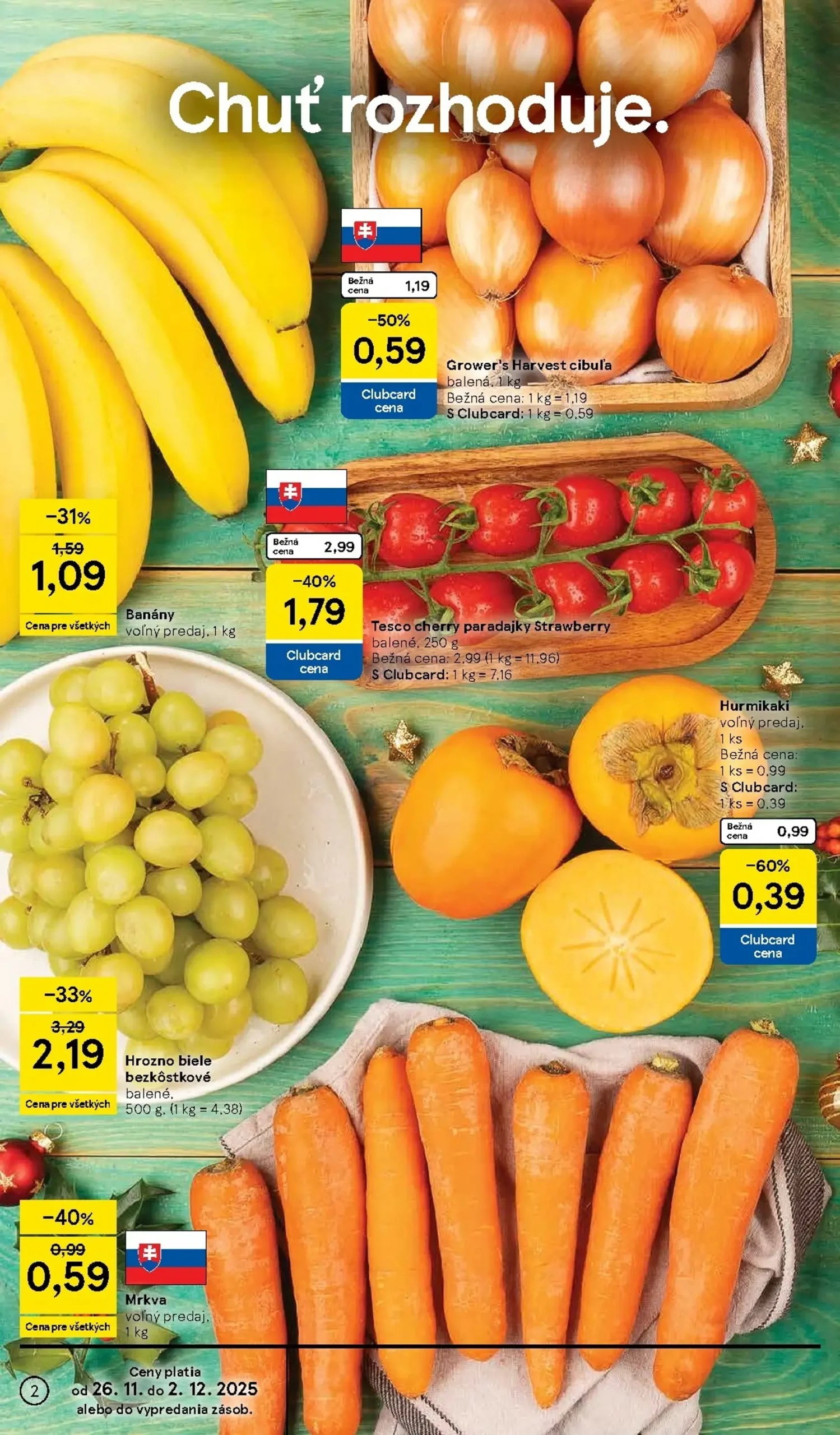 Page 2 of Aktuálny tesco leták platný od stredy 26.11 do 02.12
