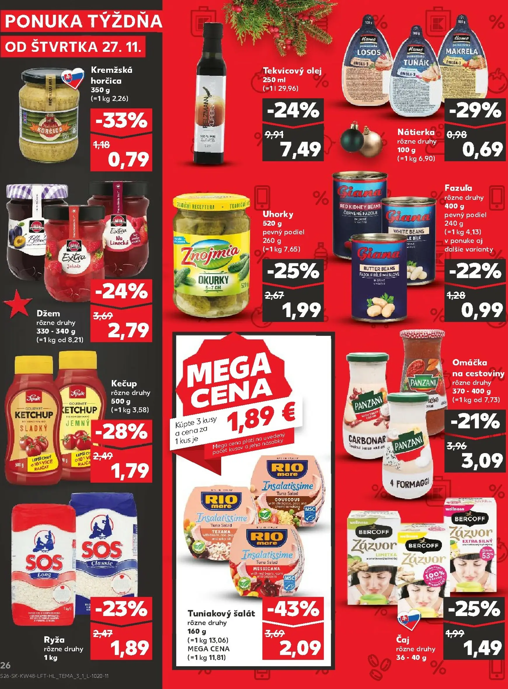 Page 26 of Aktuálny kaufland leták platný od štvrtka 27.11 do 03.12