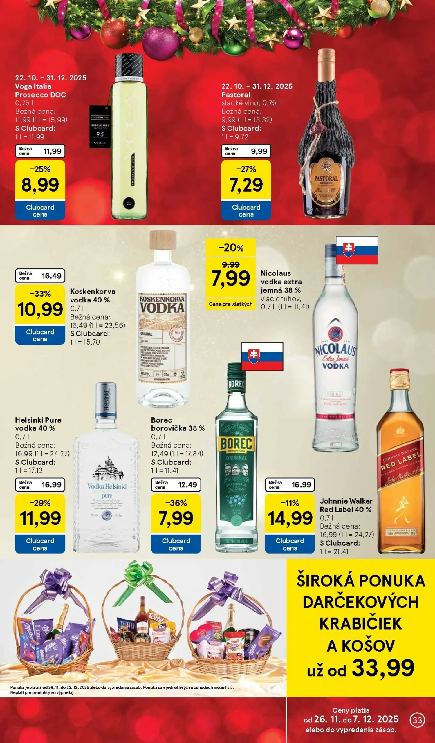 Page 33 of Aktuálny tesco leták platný od stredy 26.11 do 02.12