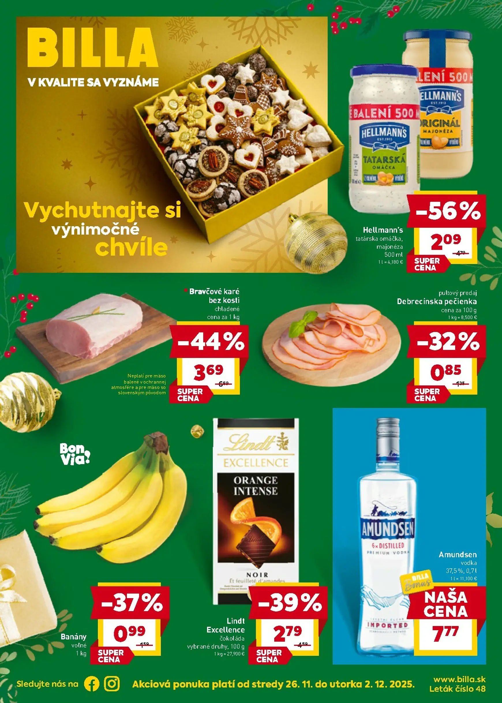 Aktuálny billa leták platný od stredy 26.11 do 02.12