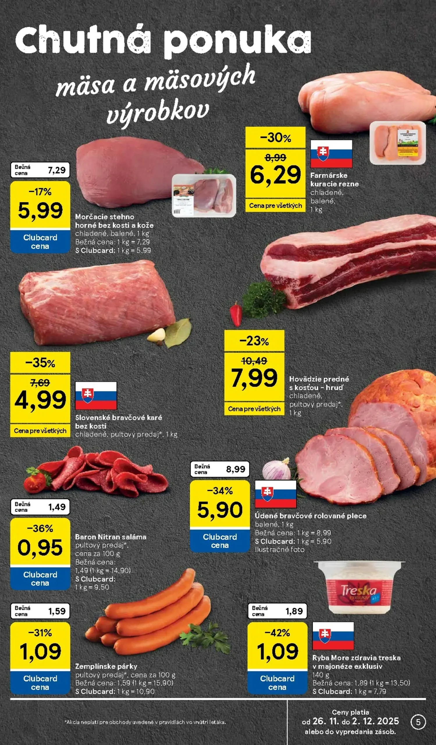 Page 5 of Aktuálny tesco leták platný od stredy 26.11 do 02.12
