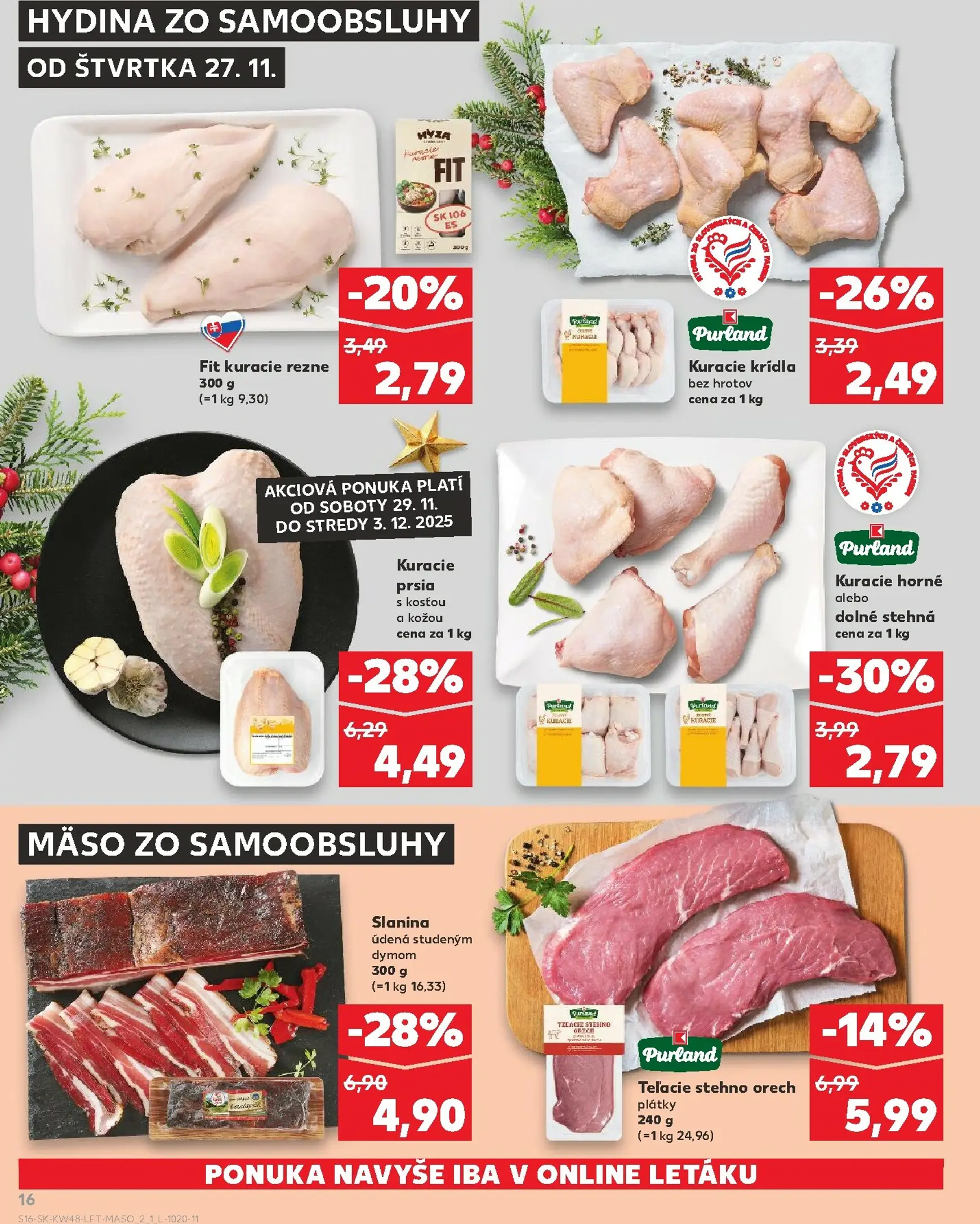 Page 16 of Aktuálny kaufland leták platný od štvrtka 27.11 do 03.12