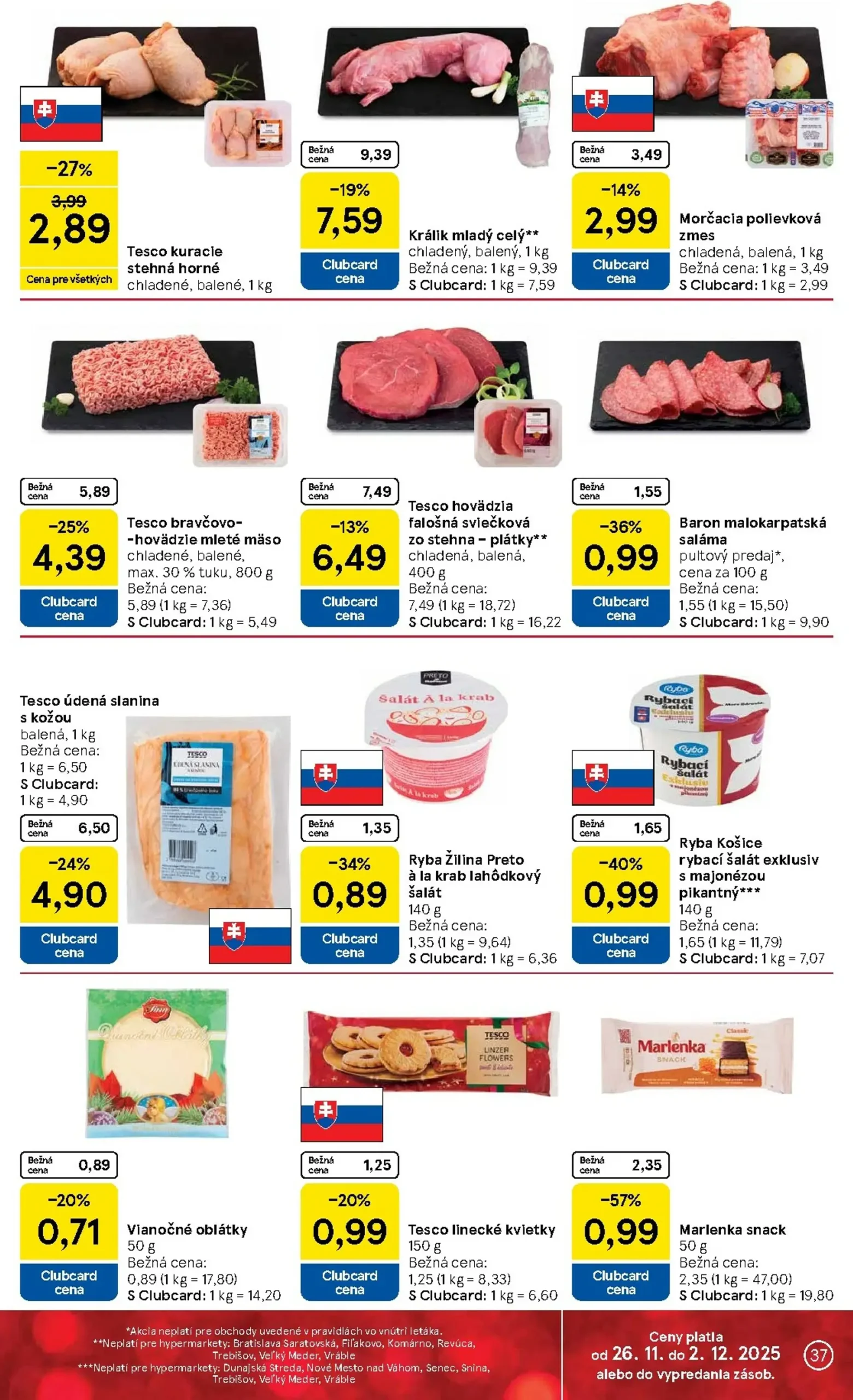 Page 37 of Aktuálny tesco leták platný od stredy 26.11 do 02.12