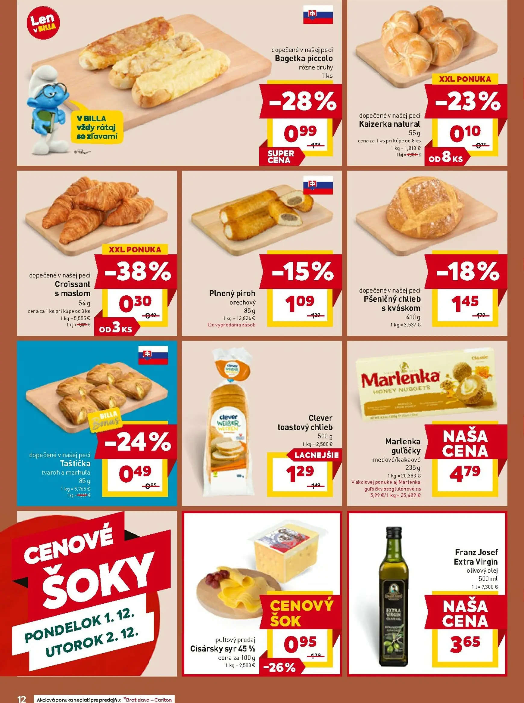 Page 12 of Aktuálny billa leták platný od stredy 26.11 do 02.12