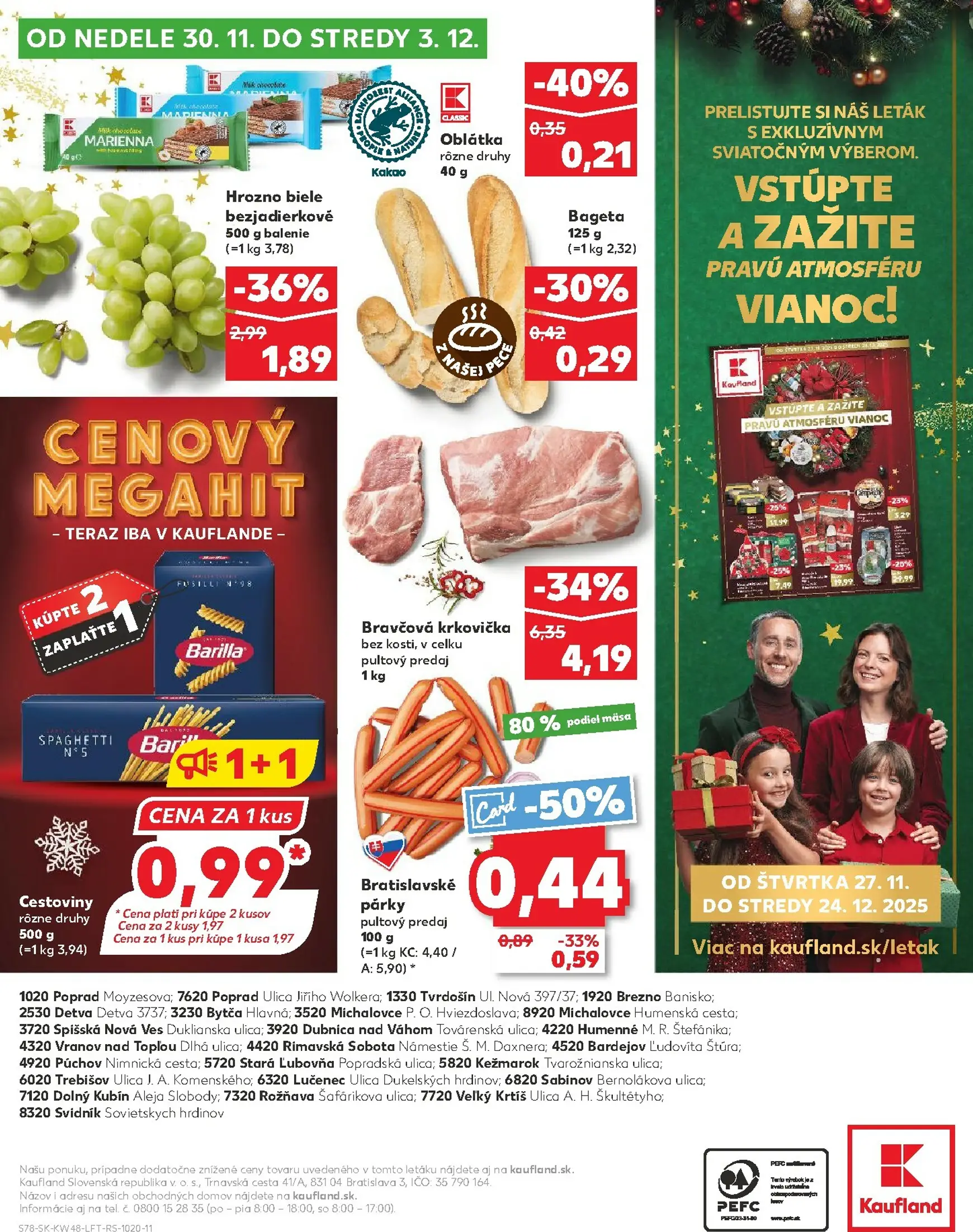 Page 78 of Aktuálny kaufland leták platný od štvrtka 27.11 do 03.12