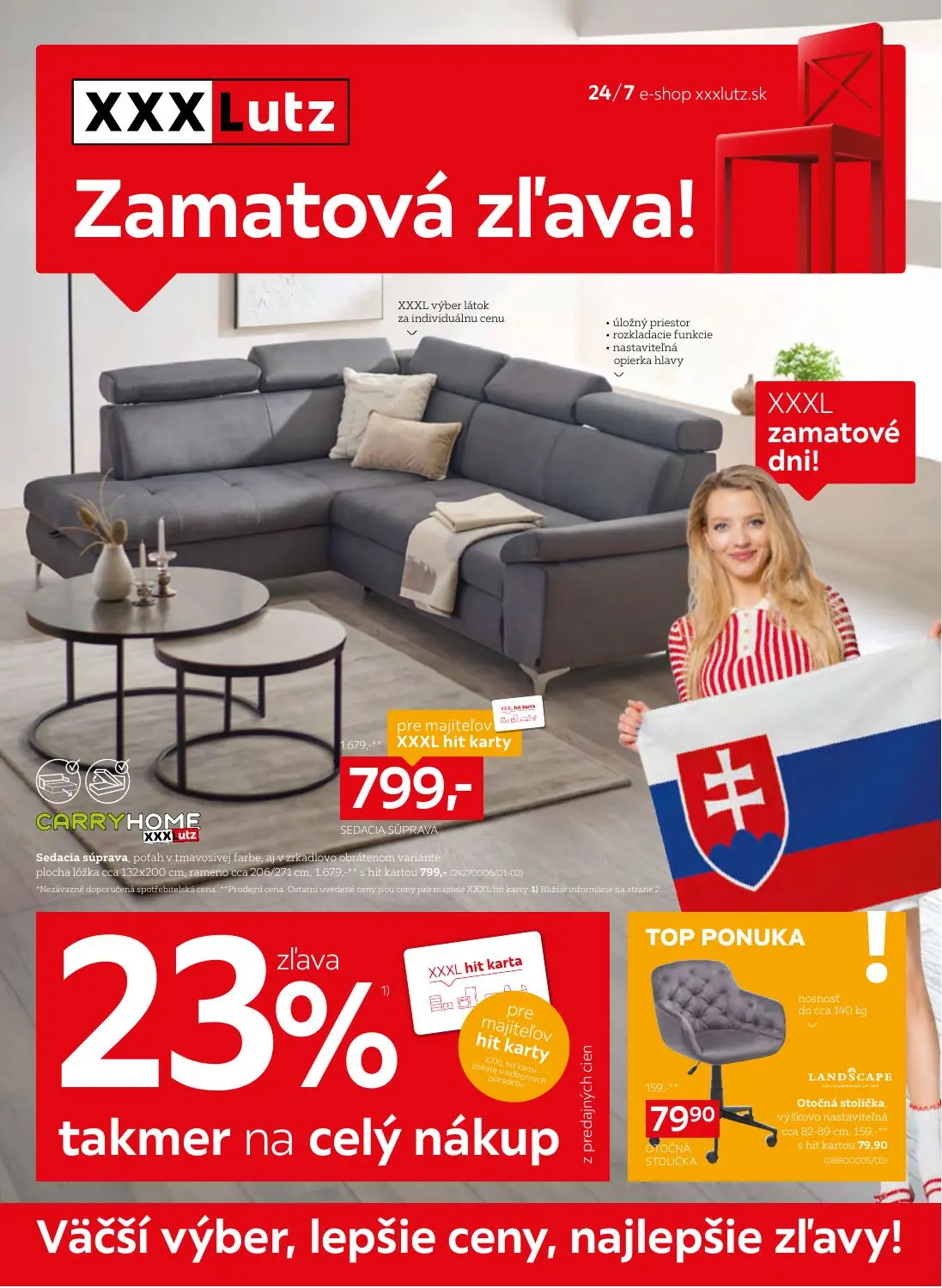 Aktuálny xxxlutz leták platný od pondelka 03.11 do 16.11