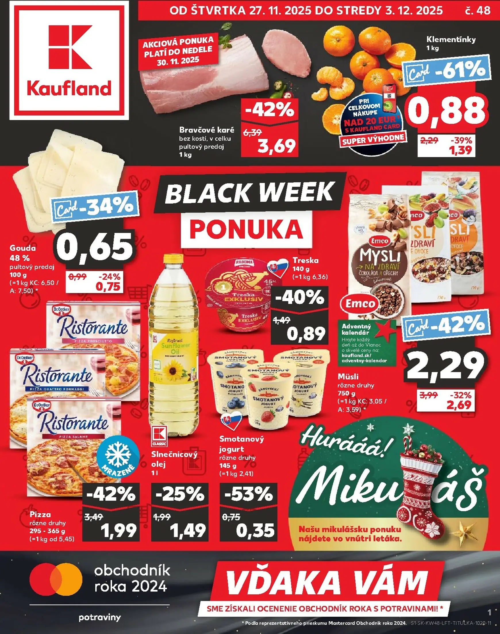 Aktuálny kaufland leták platný od štvrtka 27.11 do 03.12