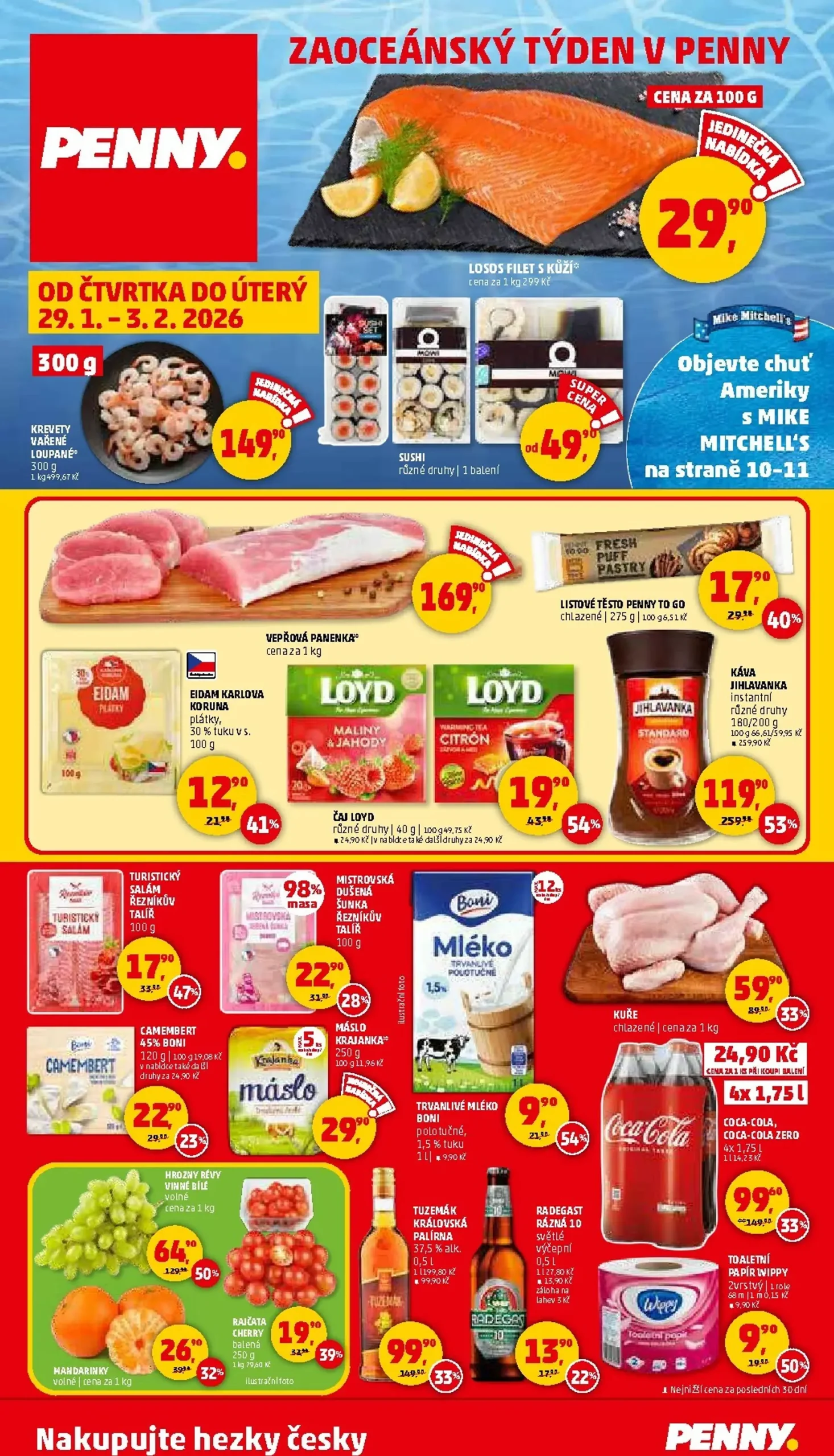 Page 1 of Aktuálny penny-cesko leták platný od štvrtka 29.01 do 03.02