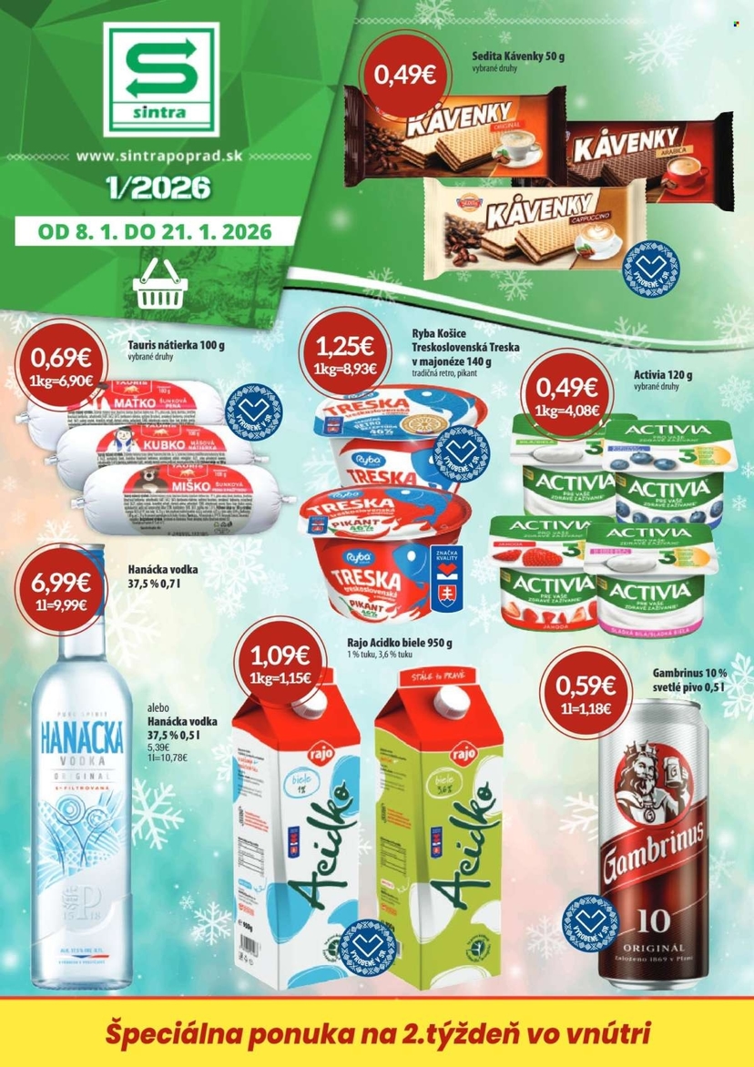 Aktuálny sintra leták platný od štvrtka 08.01 do 21.01