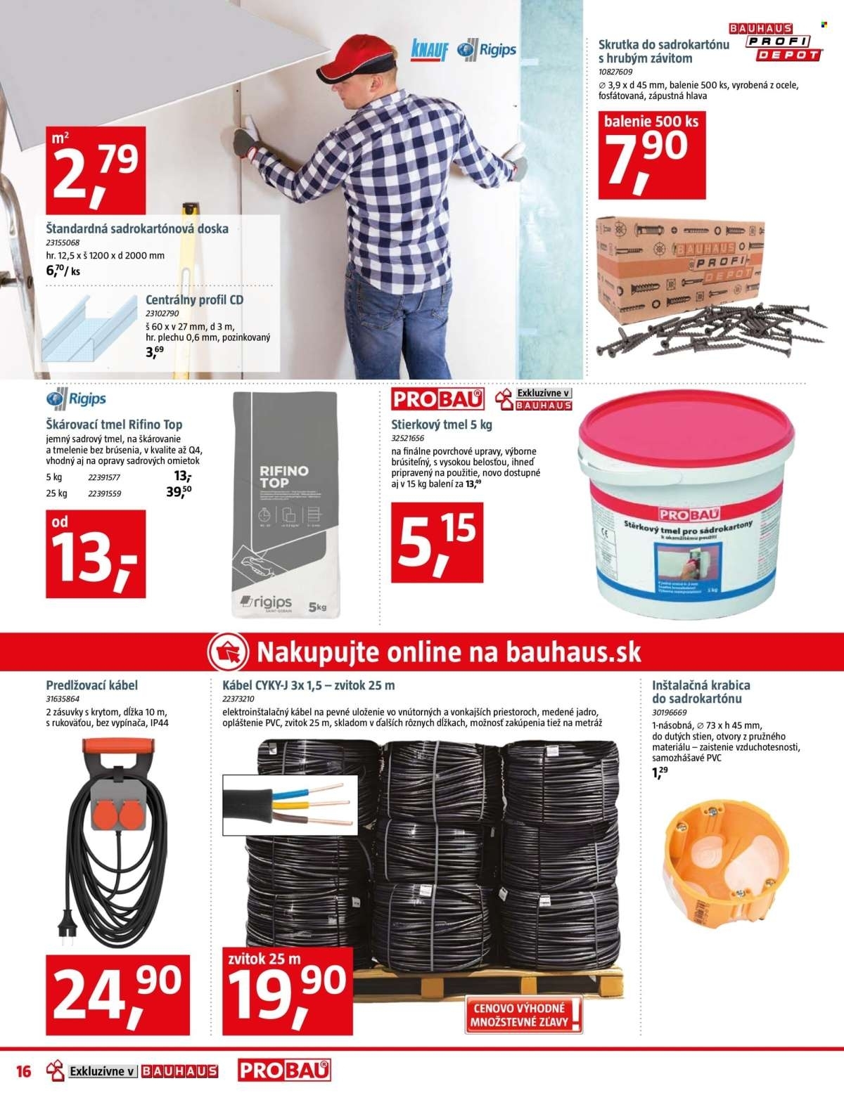 Page 16 of Aktuálny bauhaus leták platný od pondelka 12.01 do 08.02