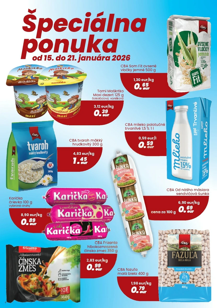 Page 9 of Aktuálny cba leták platný od štvrtka 08.01 do 21.01
