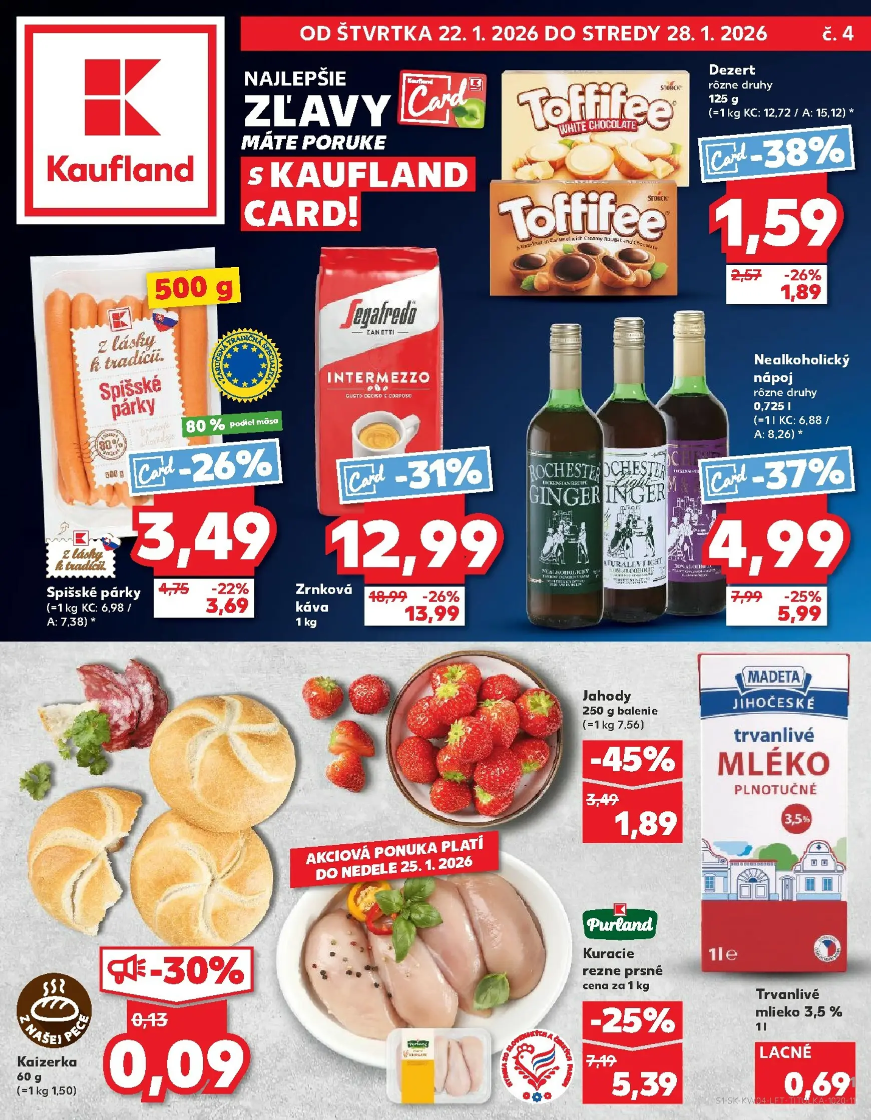 Aktuálny kaufland leták platný od štvrtka 22.01 do 28.01