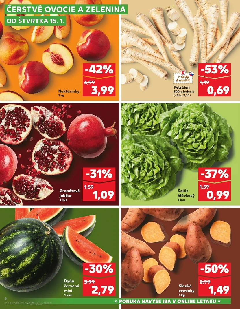 Page 6 of Aktuálny kaufland leták platný od štvrtka 15.01 do 21.01