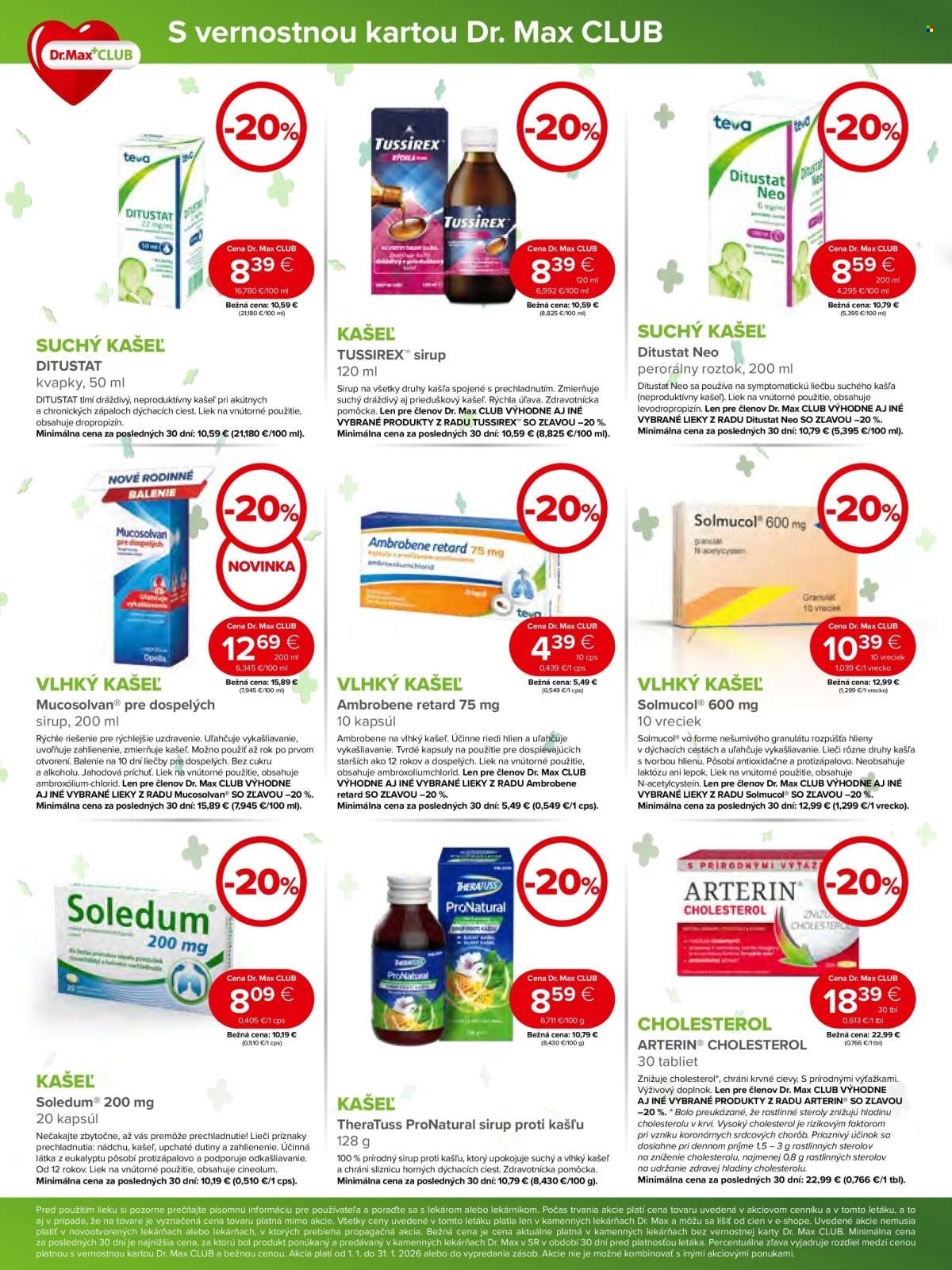 Page 2 of Aktuálny dr-max leták platný od štvrtka 01.01 do 31.01