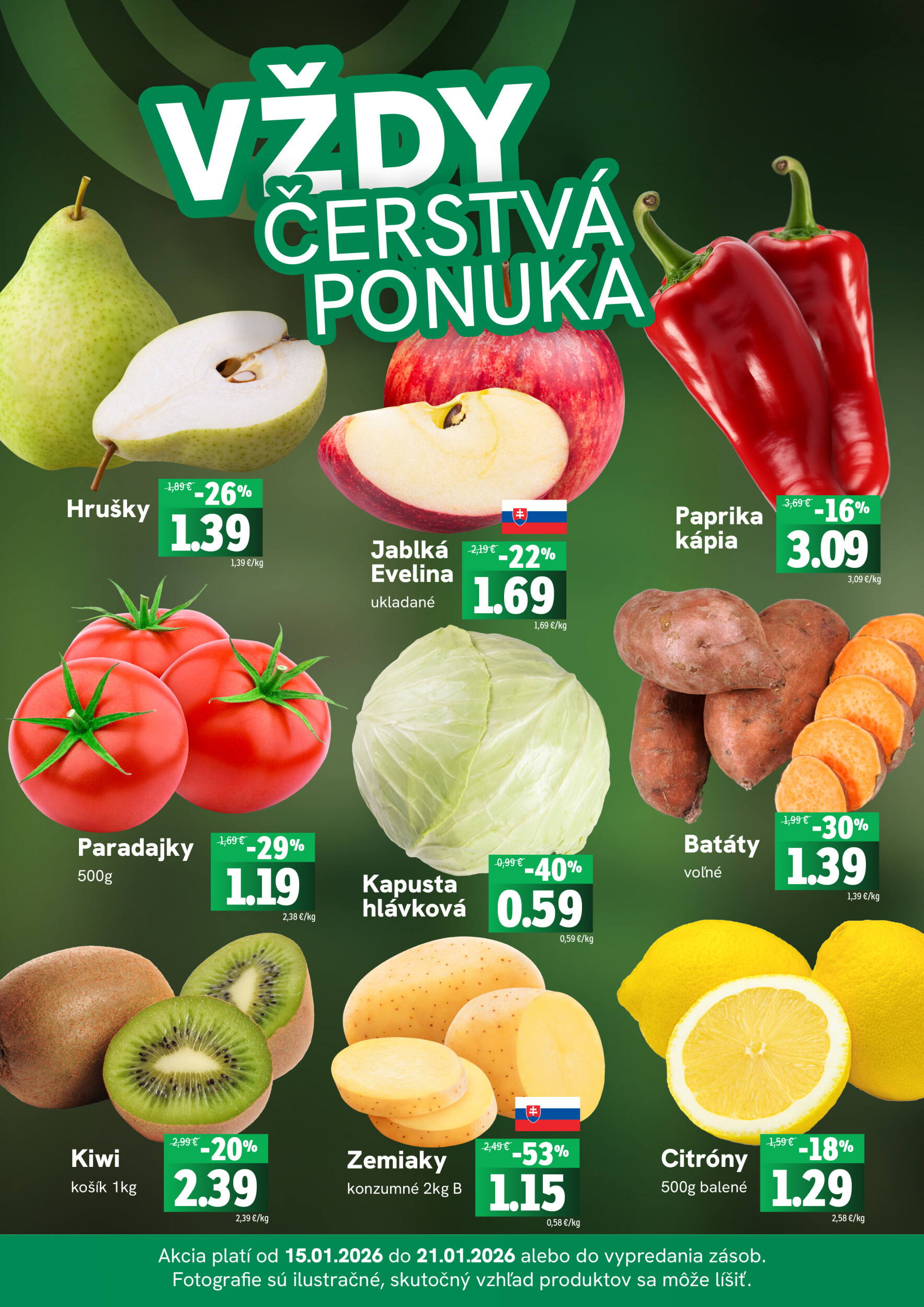 Page 3 of Aktuálny fresh leták platný od štvrtka 15.01 do 21.01