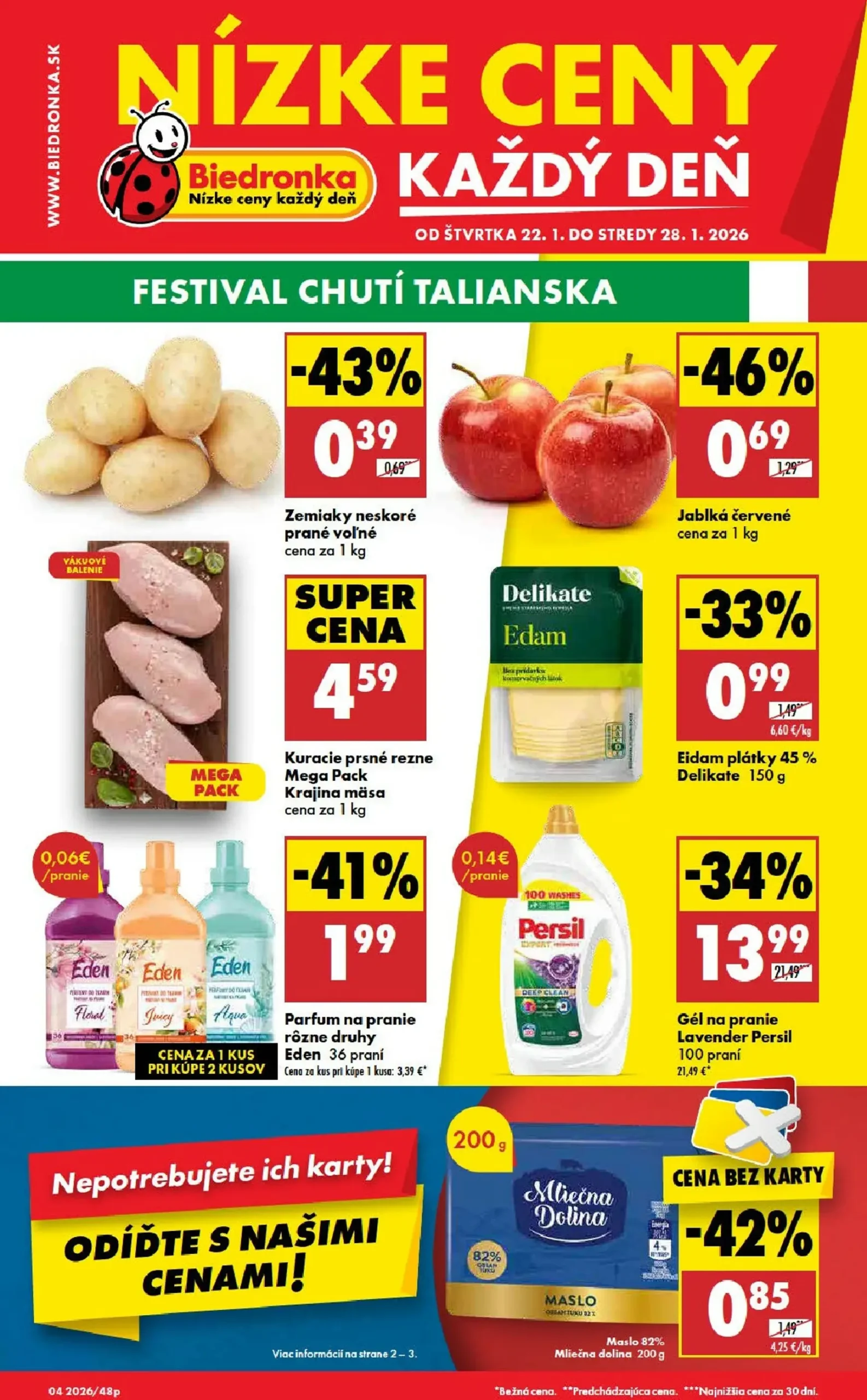 Page 1 of Aktuálny biedronka leták platný od štvrtka 22.01 do 28.01