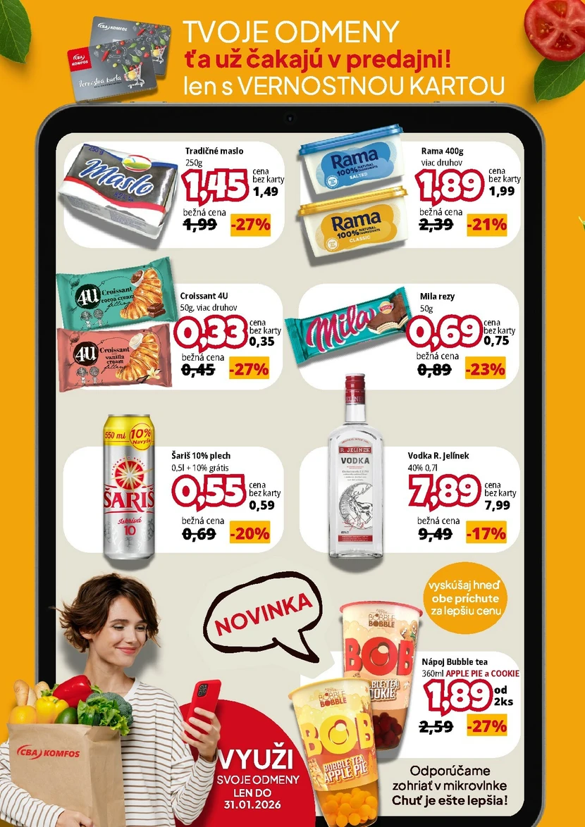 Page 1 of Aktuálny cba leták platný od štvrtka 15.01 do 31.01