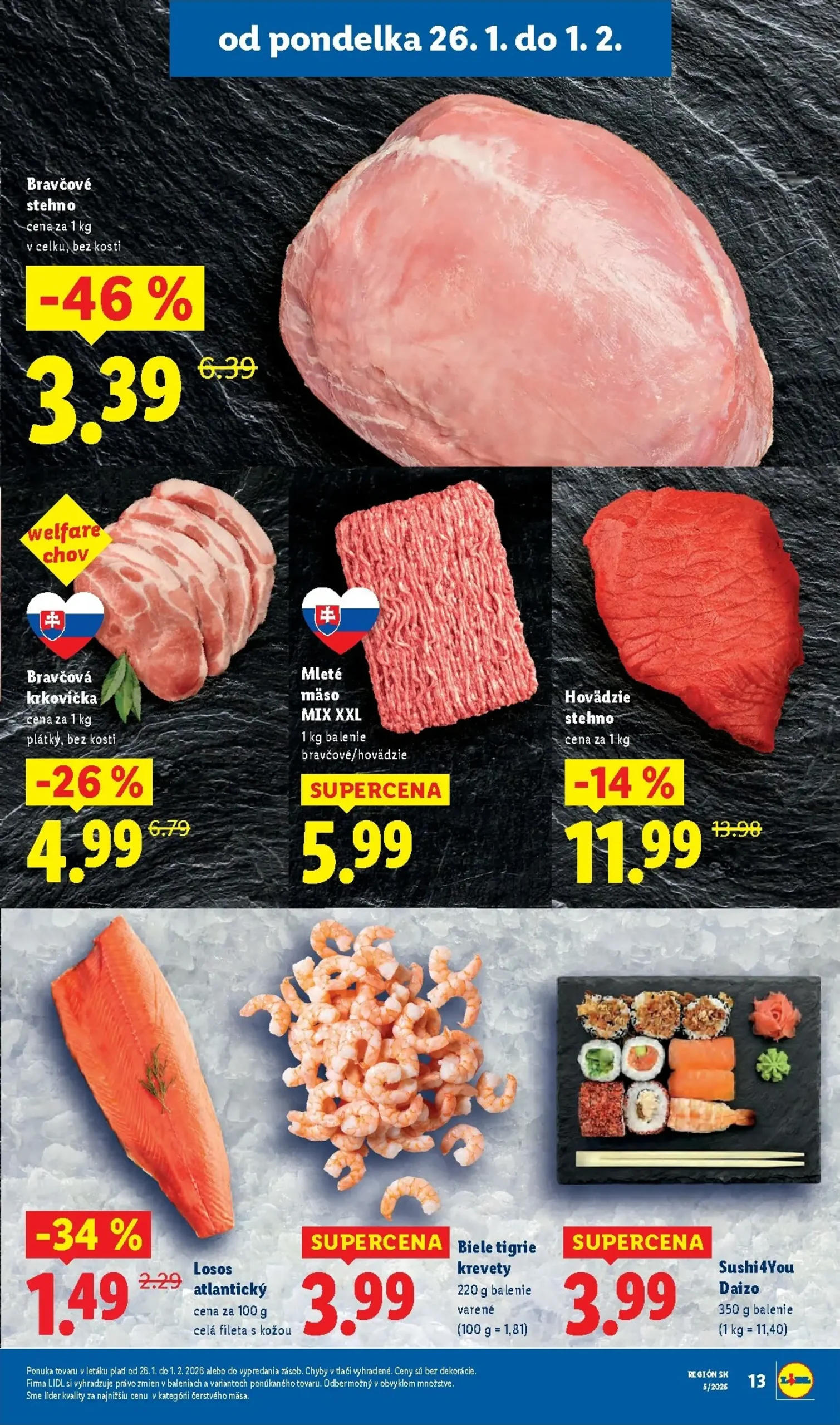 Page 13 of Aktuálny lidl leták platný od pondelka 26.01 do 01.02