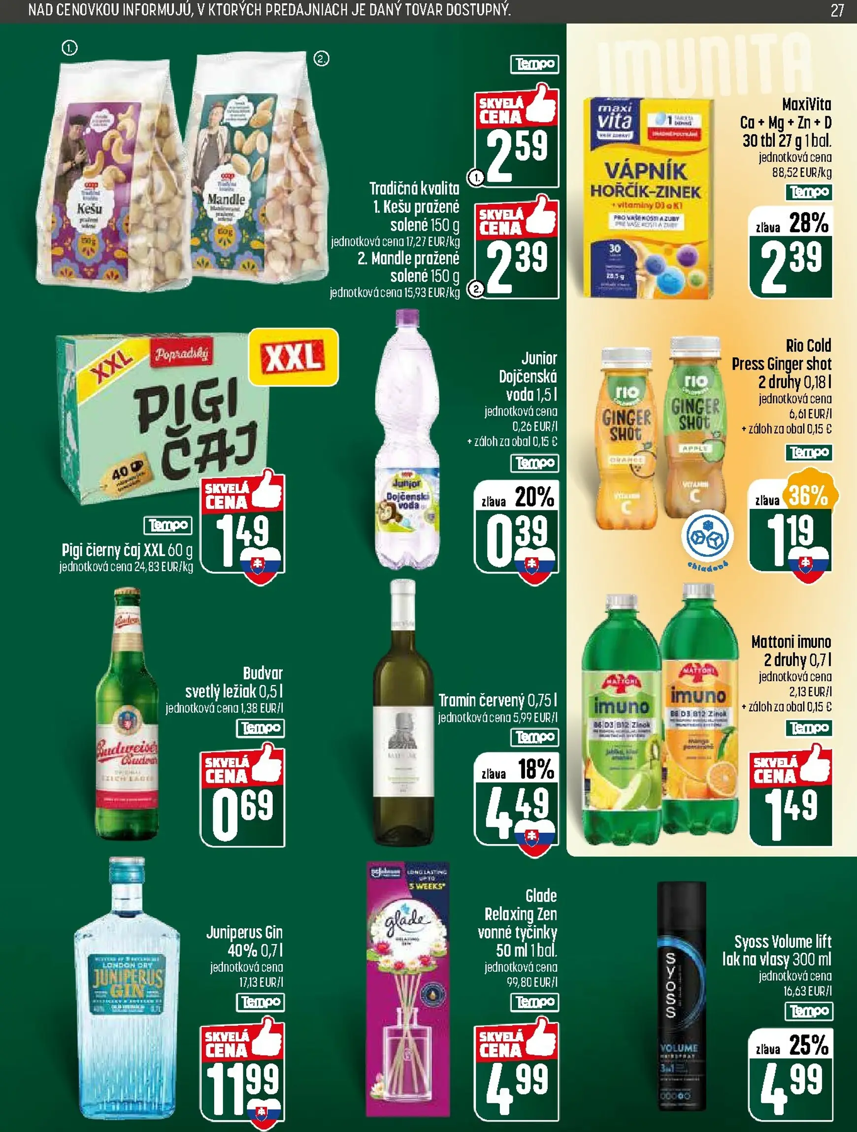 Page 27 of Aktuálny coop-jednota leták platný od štvrtka 22.01 do 28.01