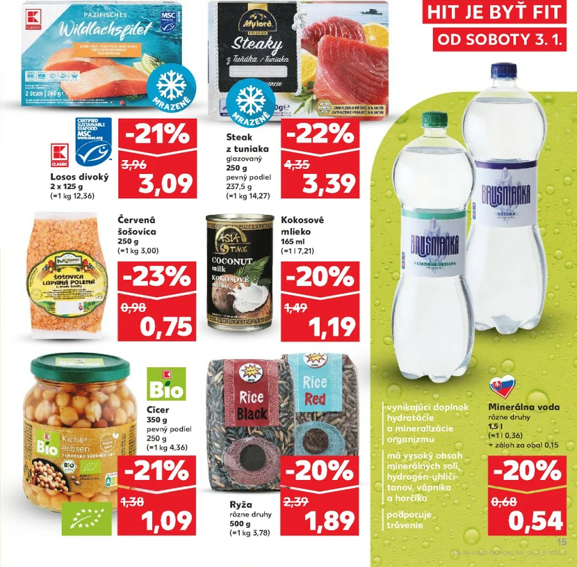 Page 15 of Aktuálny kaufland leták platný od soboty 03.01 do 31.01