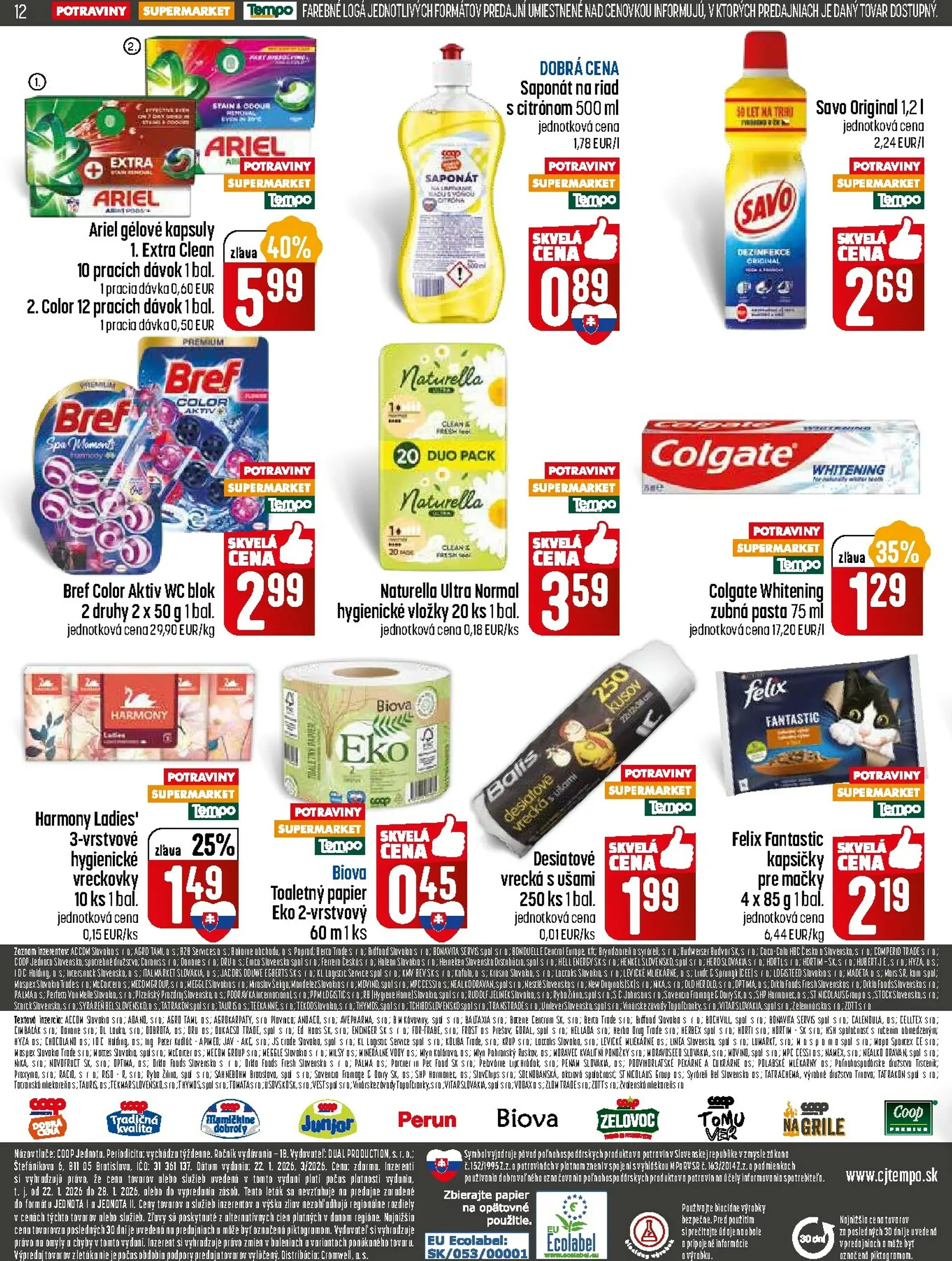 Page 12 of Aktuálny coop-jednota leták platný od štvrtka 22.01 do 28.01
