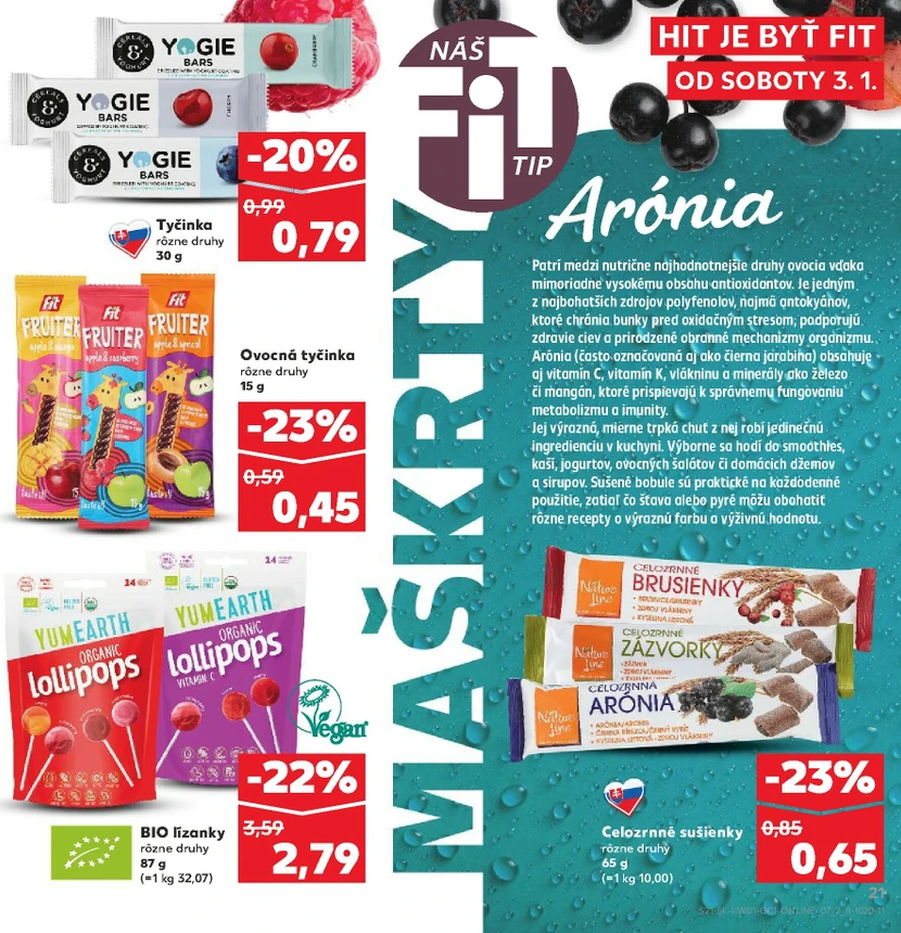 Page 21 of Aktuálny kaufland leták platný od soboty 03.01 do 31.01