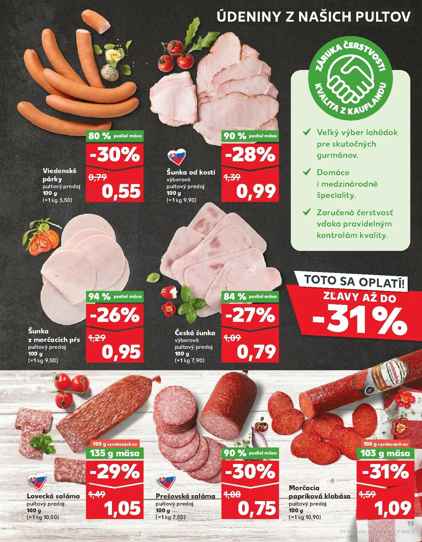 Page 19 of Aktuálny kaufland leták platný od štvrtka 22.01 do 28.01