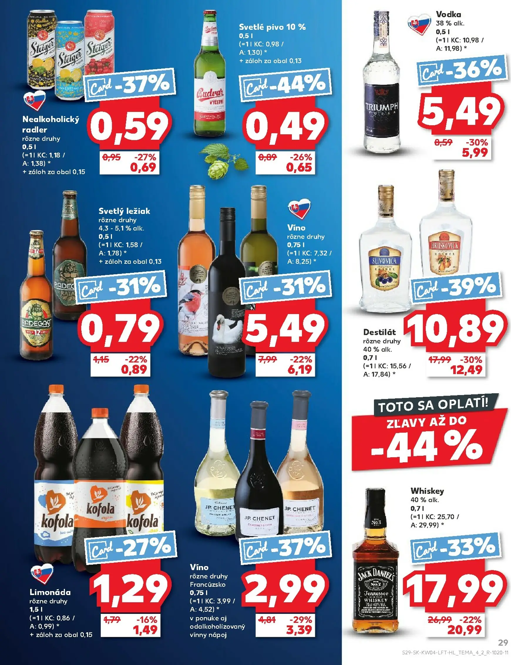Page 29 of Aktuálny kaufland leták platný od štvrtka 22.01 do 28.01