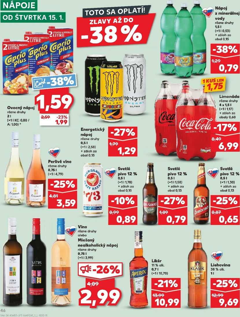 Page 46 of Aktuálny kaufland leták platný od štvrtka 15.01 do 21.01