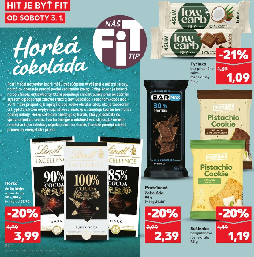 Page 22 of Aktuálny kaufland leták platný od soboty 03.01 do 31.01