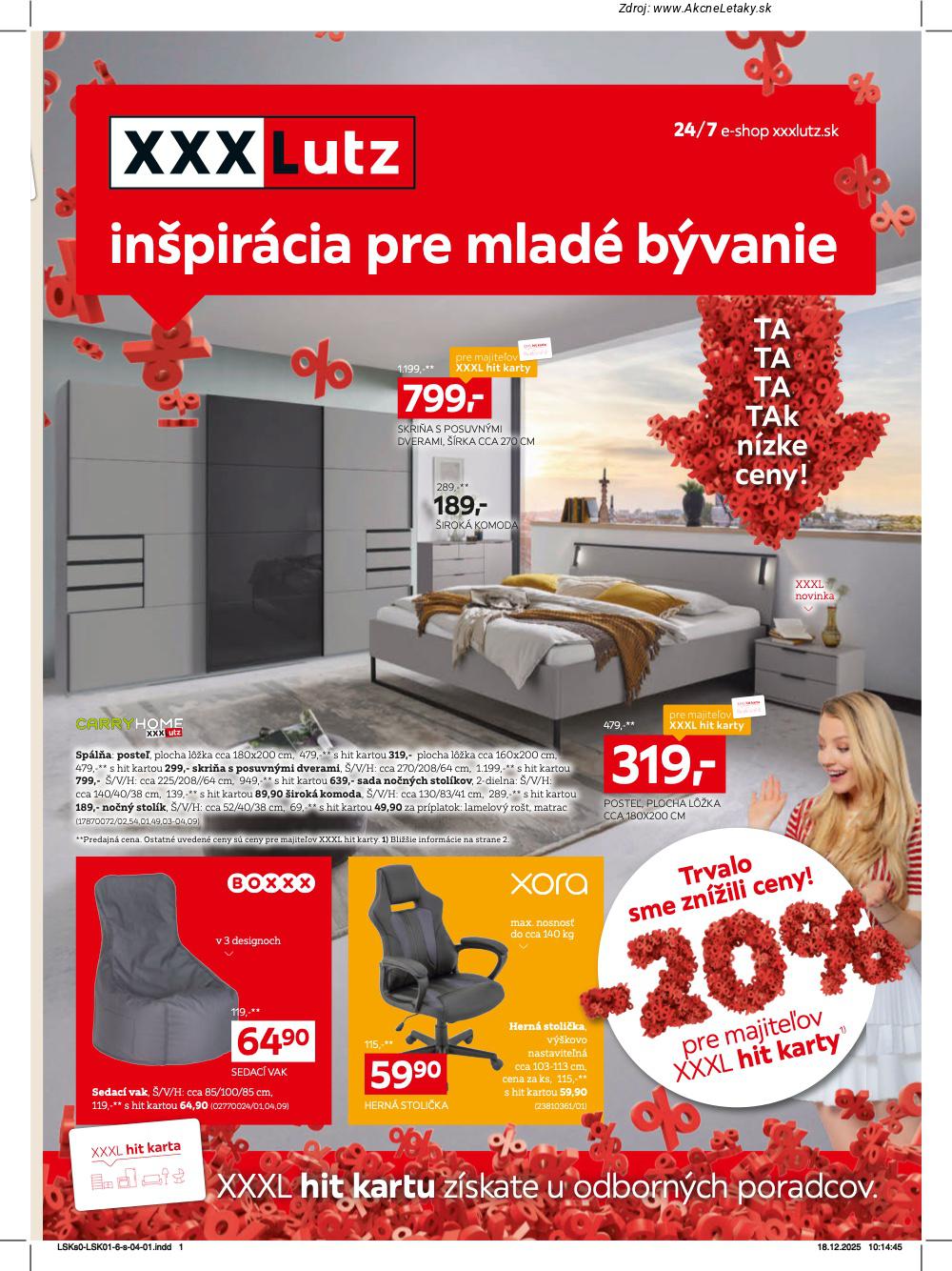 Aktuálny xxxlutz leták platný od pondelka 05.01 do 01.02