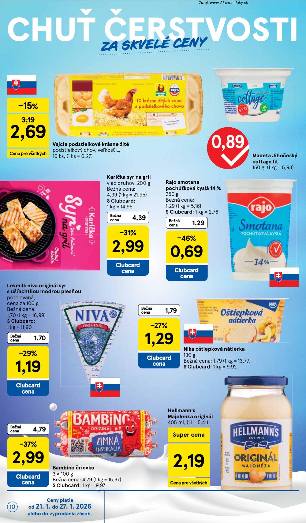 Page 10 of Aktuálny tesco leták platný od stredy 21.01 do 27.01