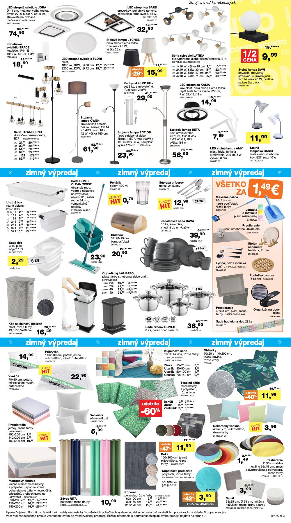 Aktuálny sconto-nabytok leták platný od pondelka 22.12 do 20.01