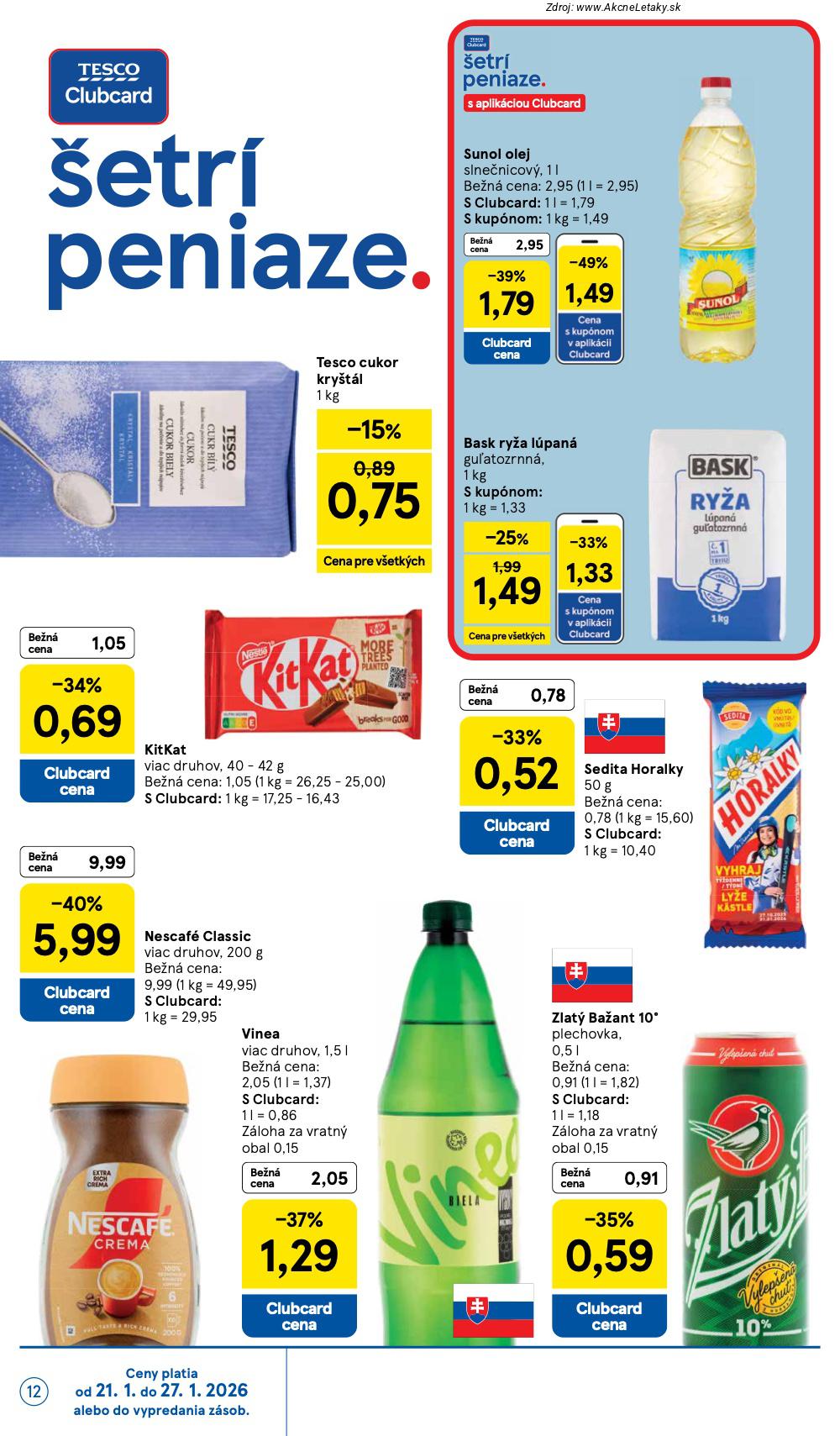 Page 12 of Aktuálny tesco leták platný od stredy 21.01 do 27.01