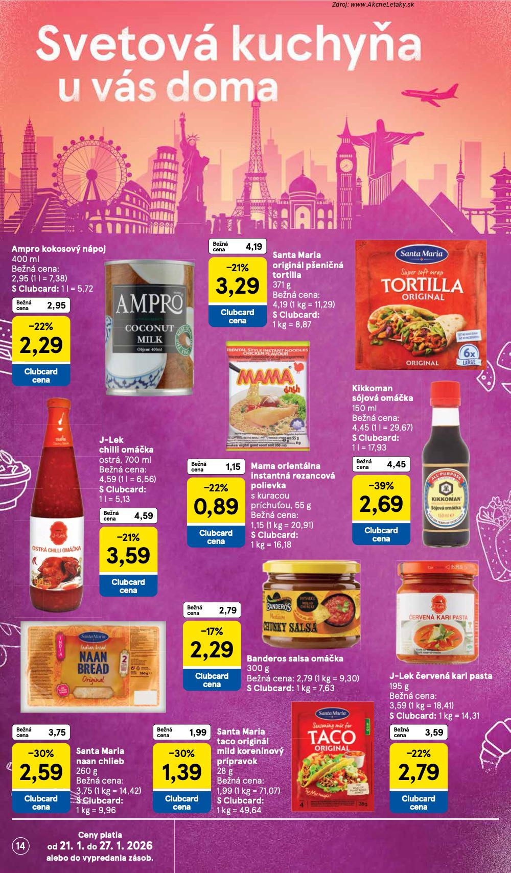 Page 14 of Aktuálny tesco leták platný od stredy 21.01 do 27.01