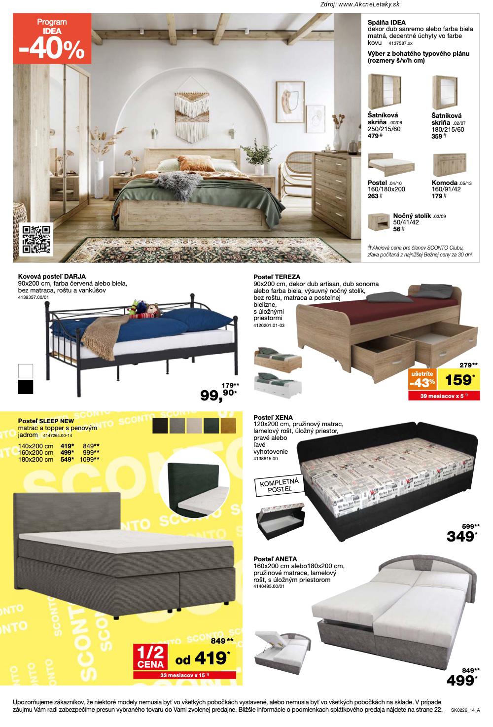 Page 14 of Aktuálny sconto-nabytok leták platný od stredy 21.01 do 10.02
