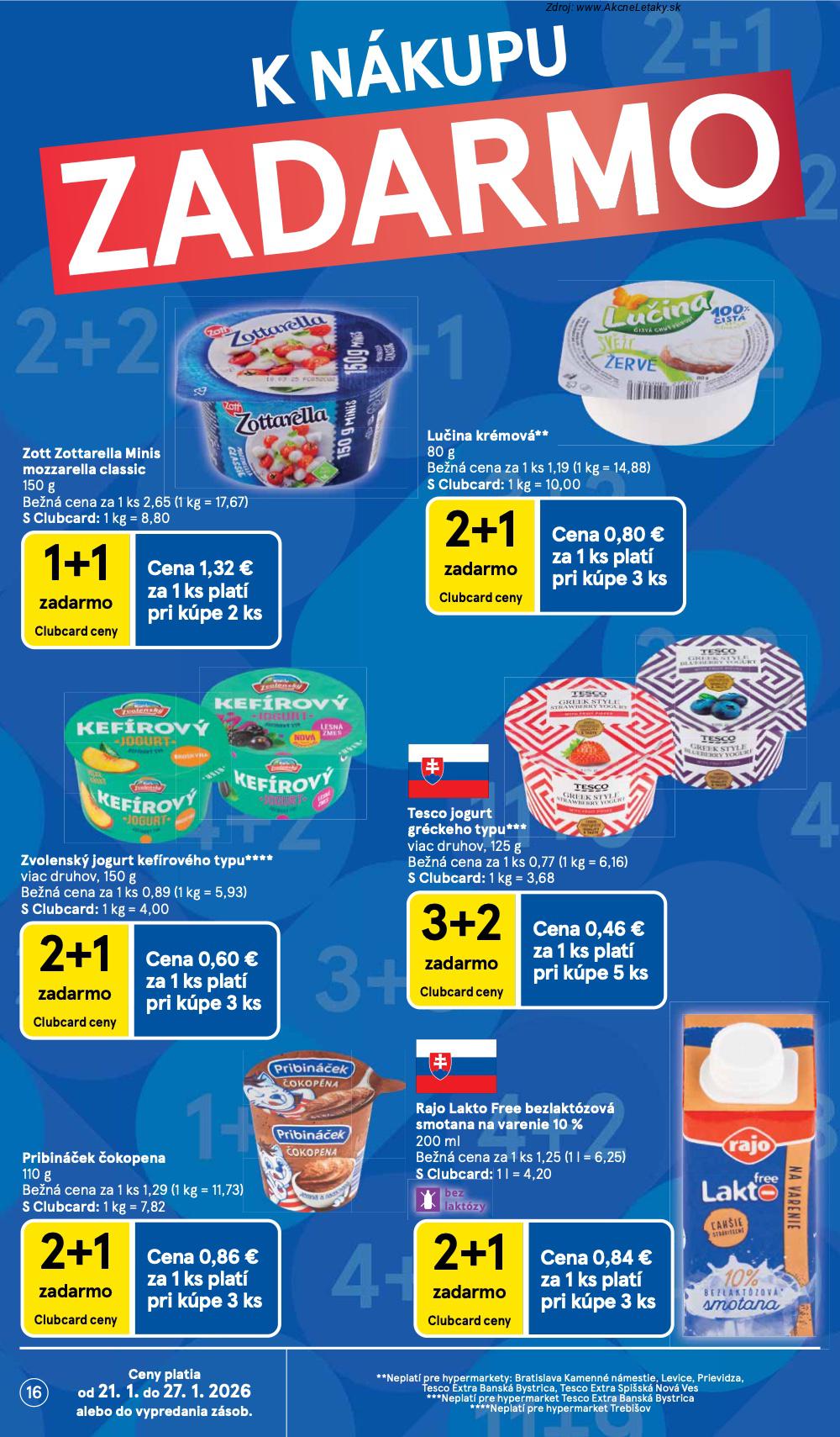 Page 16 of Aktuálny tesco leták platný od stredy 21.01 do 27.01