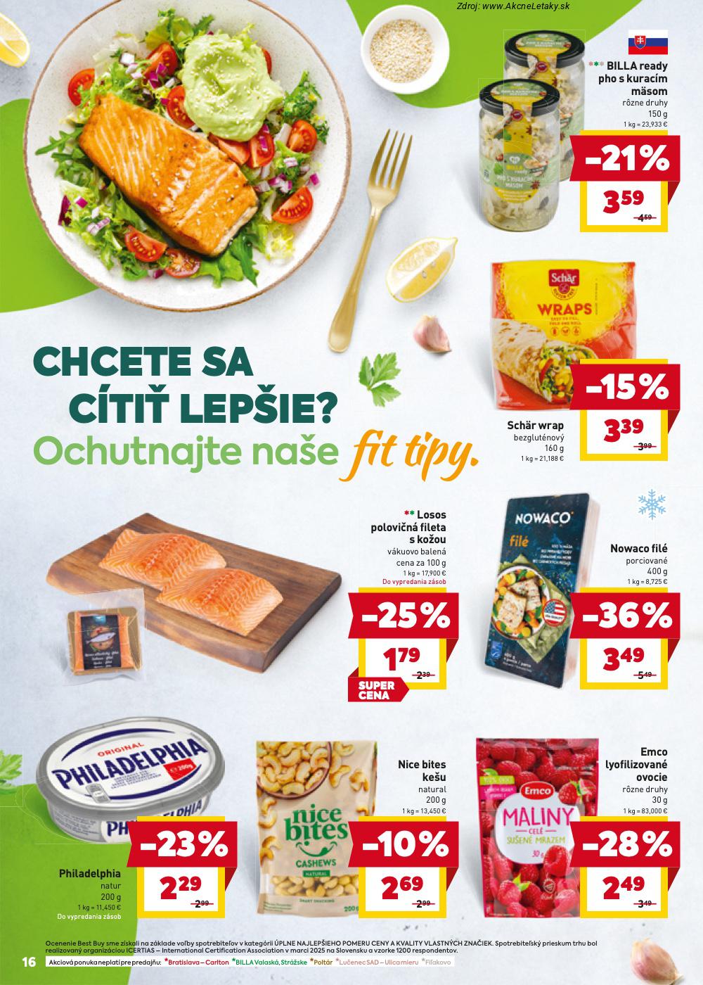 Page 16 of Aktuálny billa leták platný od stredy 21.01 do 27.01