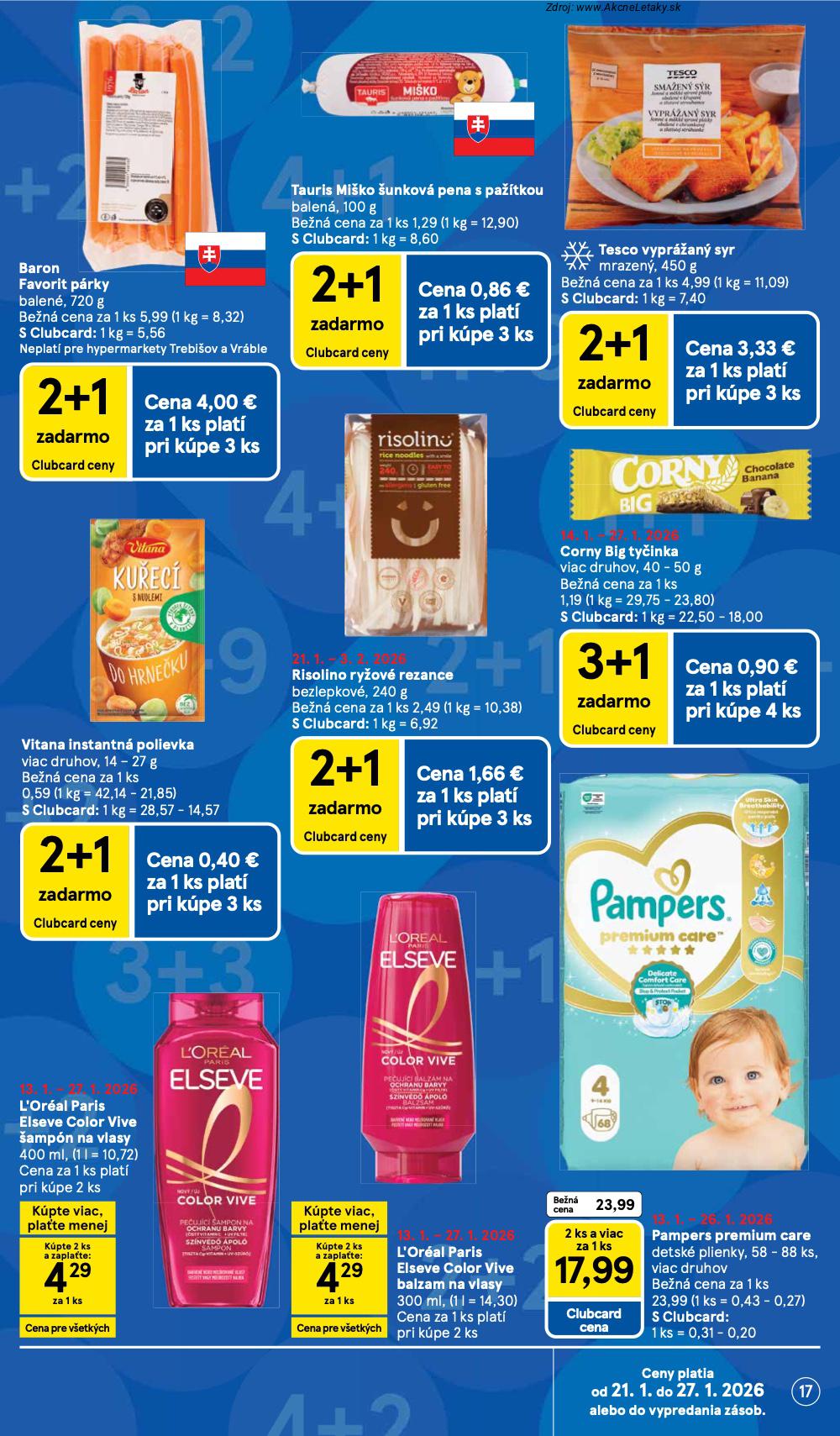Page 17 of Aktuálny tesco leták platný od stredy 21.01 do 27.01