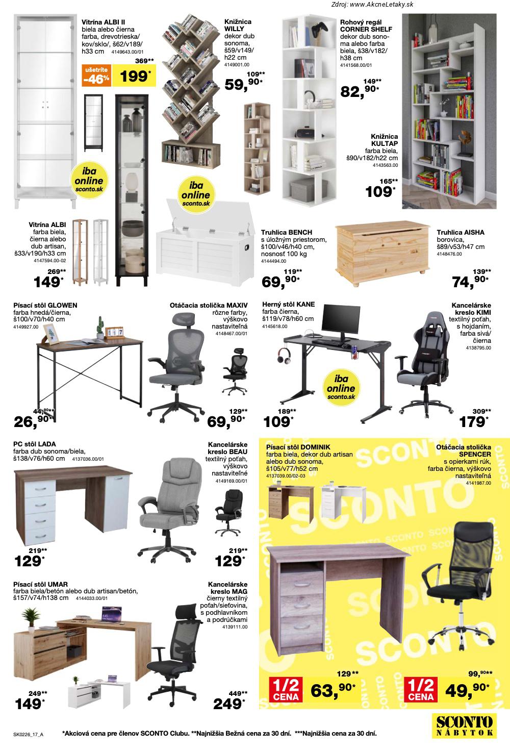 Page 17 of Aktuálny sconto-nabytok leták platný od stredy 21.01 do 10.02