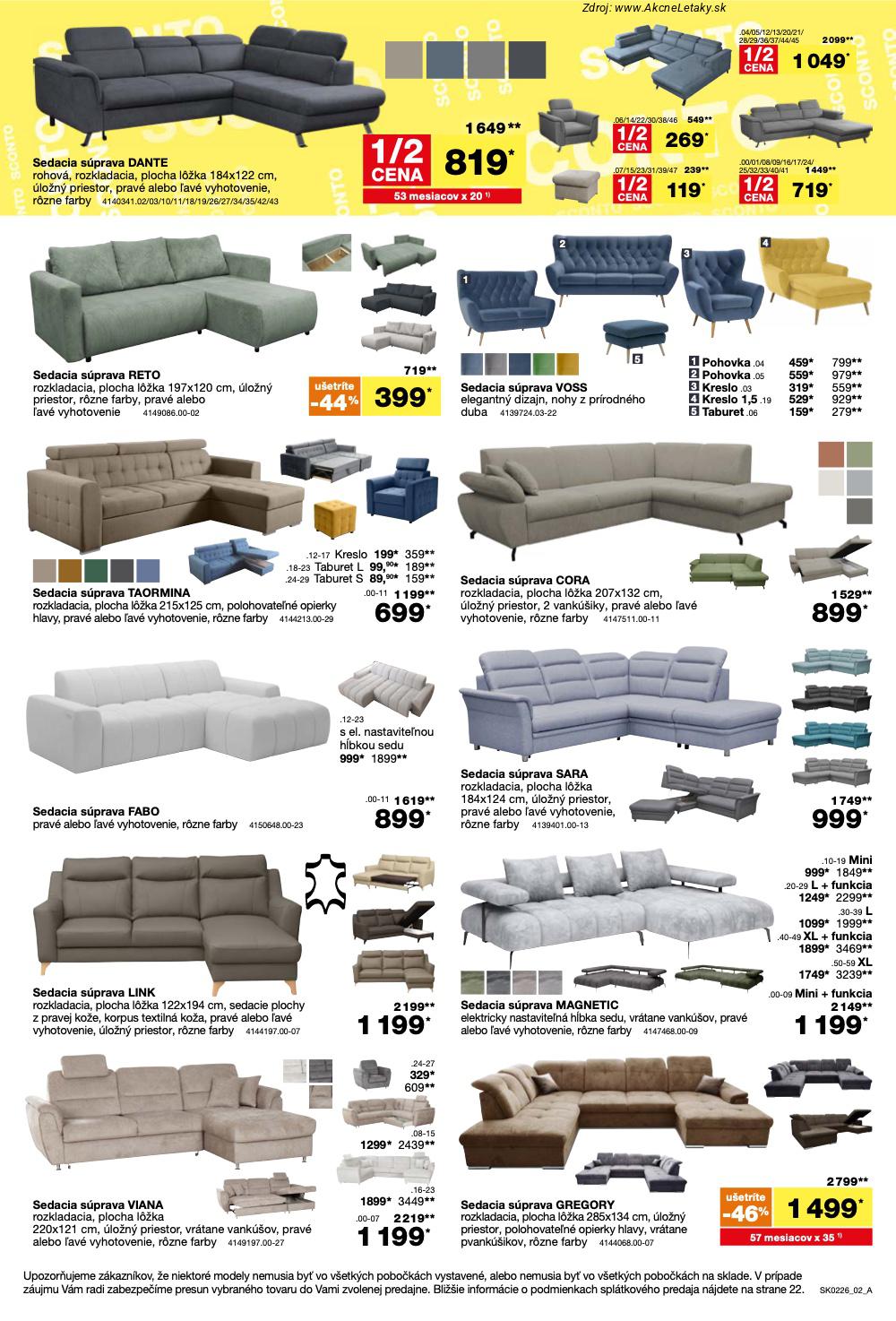 Page 2 of Aktuálny sconto-nabytok leták platný od stredy 21.01 do 10.02