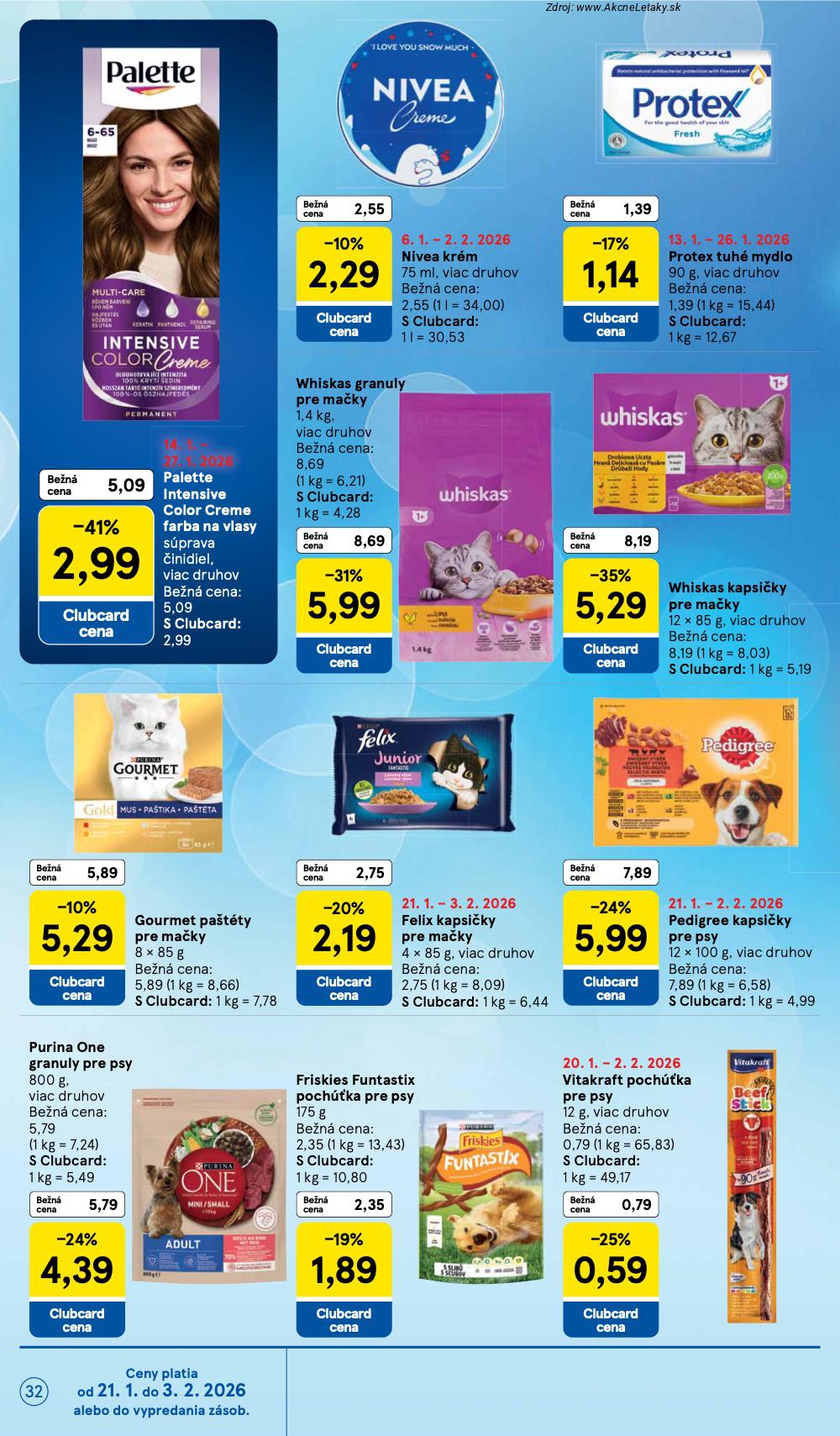Page 32 of Aktuálny tesco leták platný od stredy 21.01 do 27.01