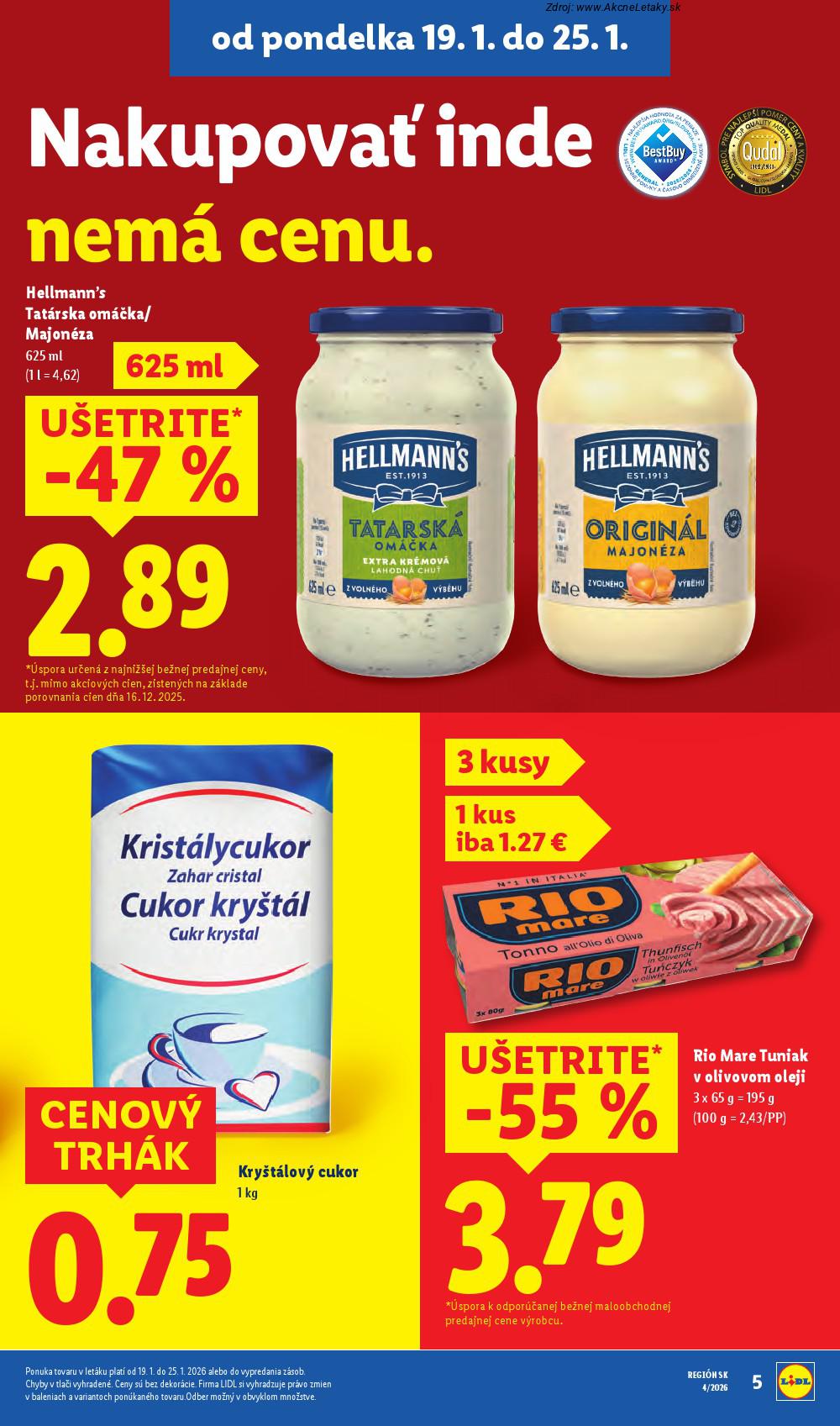 Page 5 of Aktuálny lidl leták platný od pondelka 19.01 do 25.01