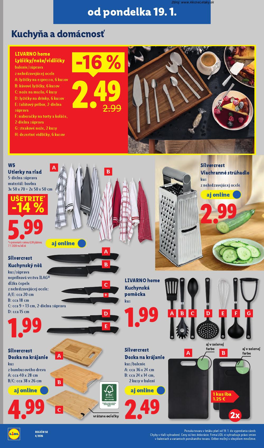 Page 52 of Aktuálny lidl leták platný od pondelka 19.01 do 25.01