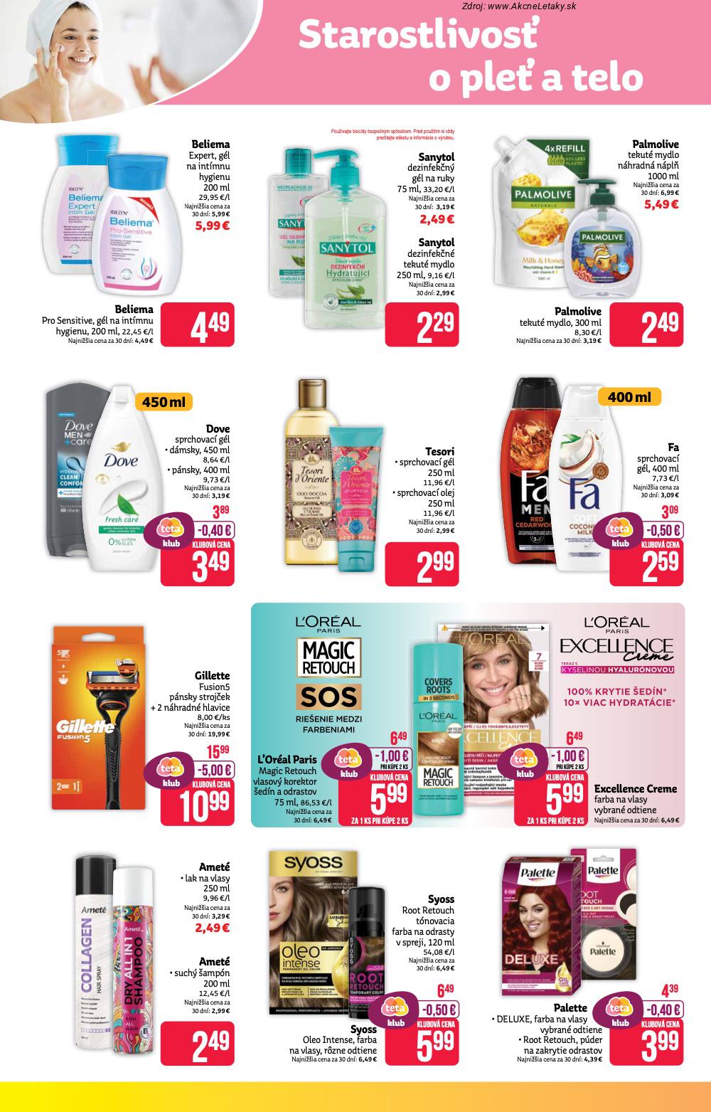 Page 6 of Aktuálny teta-drogerie leták platný od pondelka 19.01 do 28.01