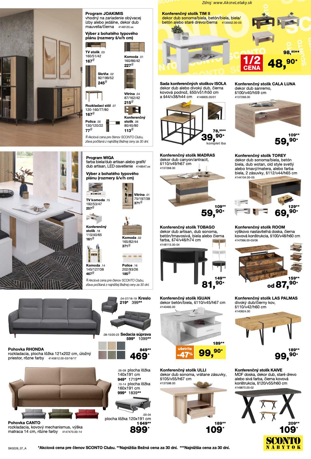 Page 7 of Aktuálny sconto-nabytok leták platný od stredy 21.01 do 10.02