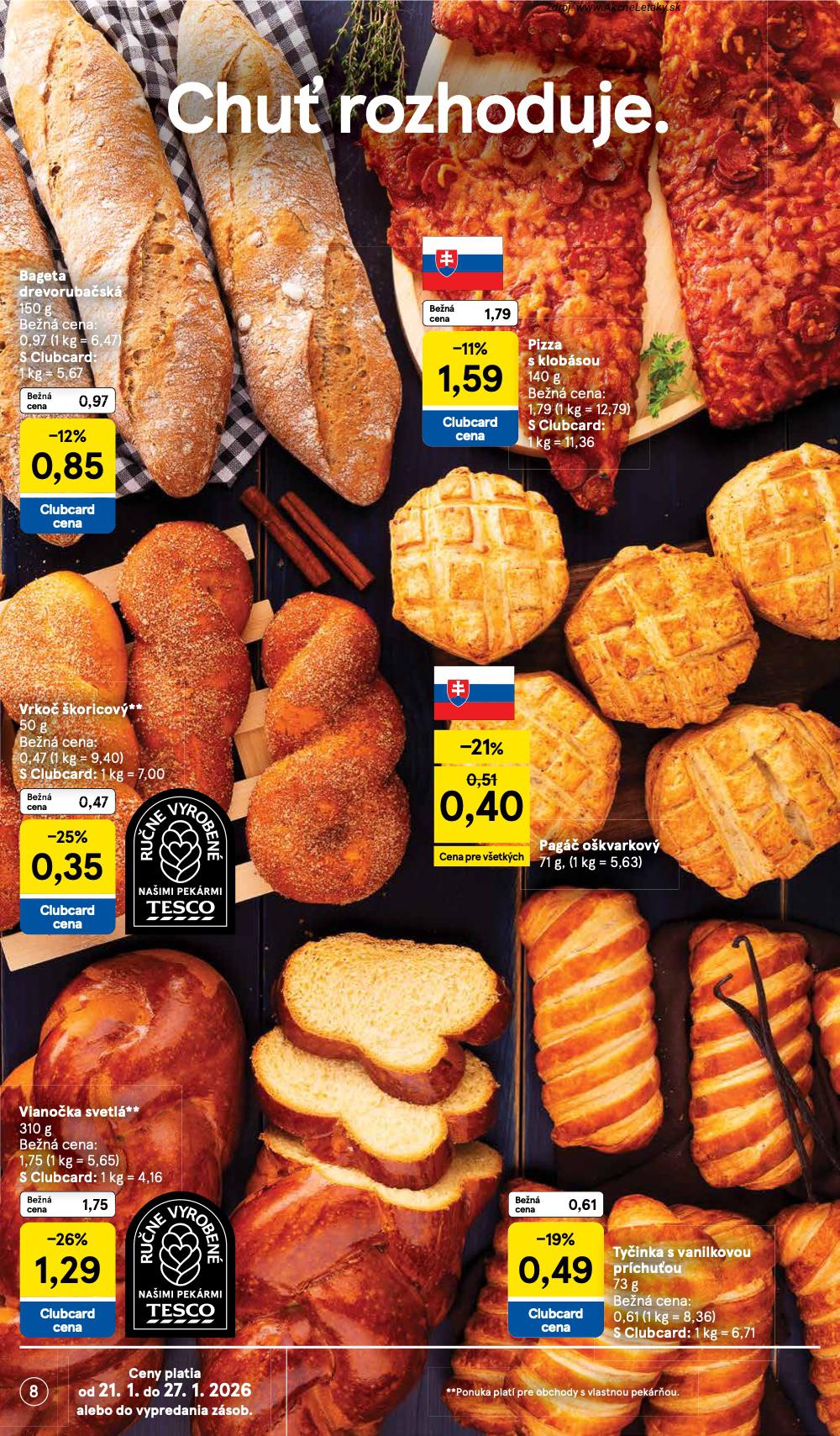 Page 8 of Aktuálny tesco leták platný od stredy 21.01 do 27.01