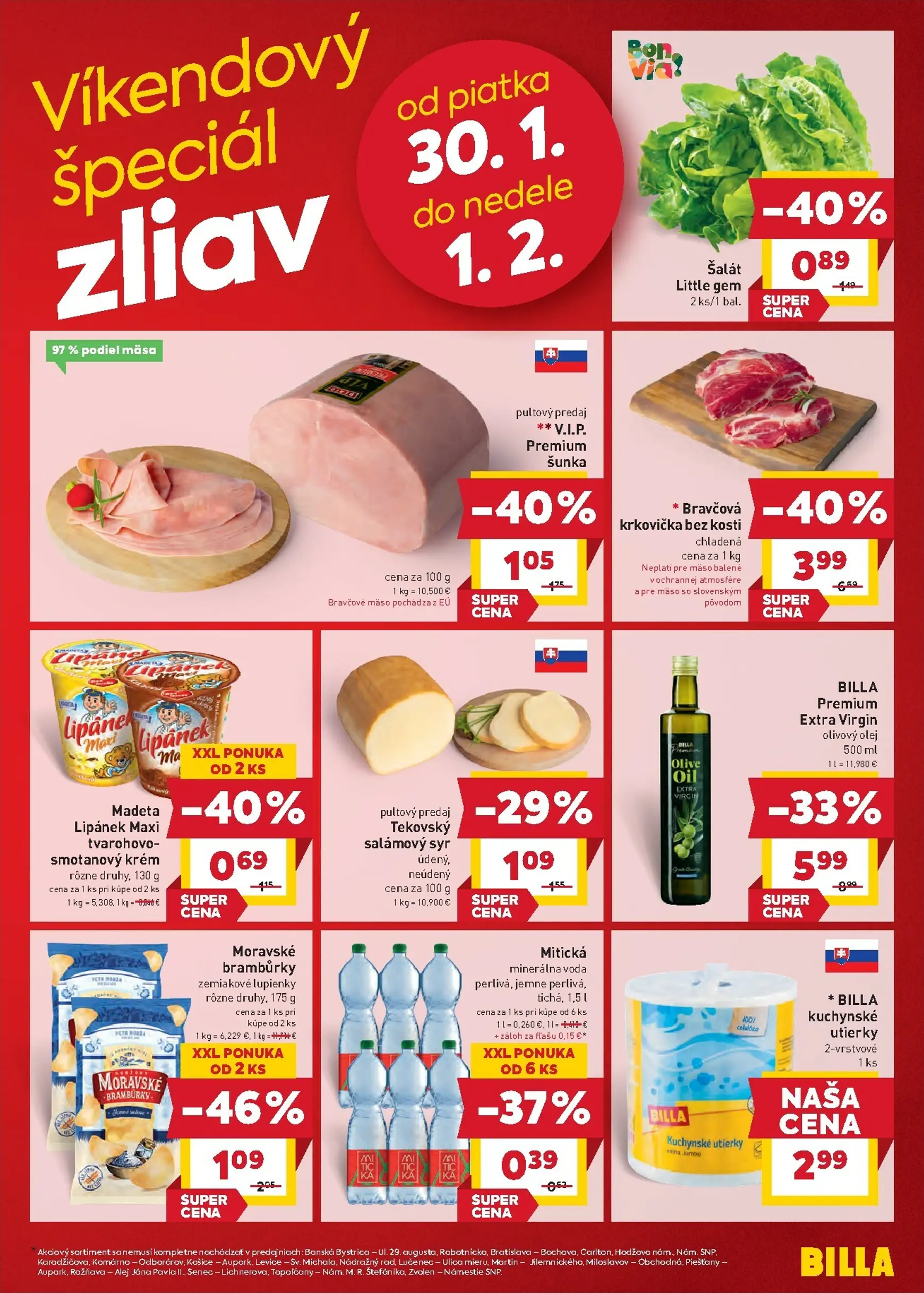 Page 22 of Aktuálny billa leták platný od stredy 28.01 do 03.02