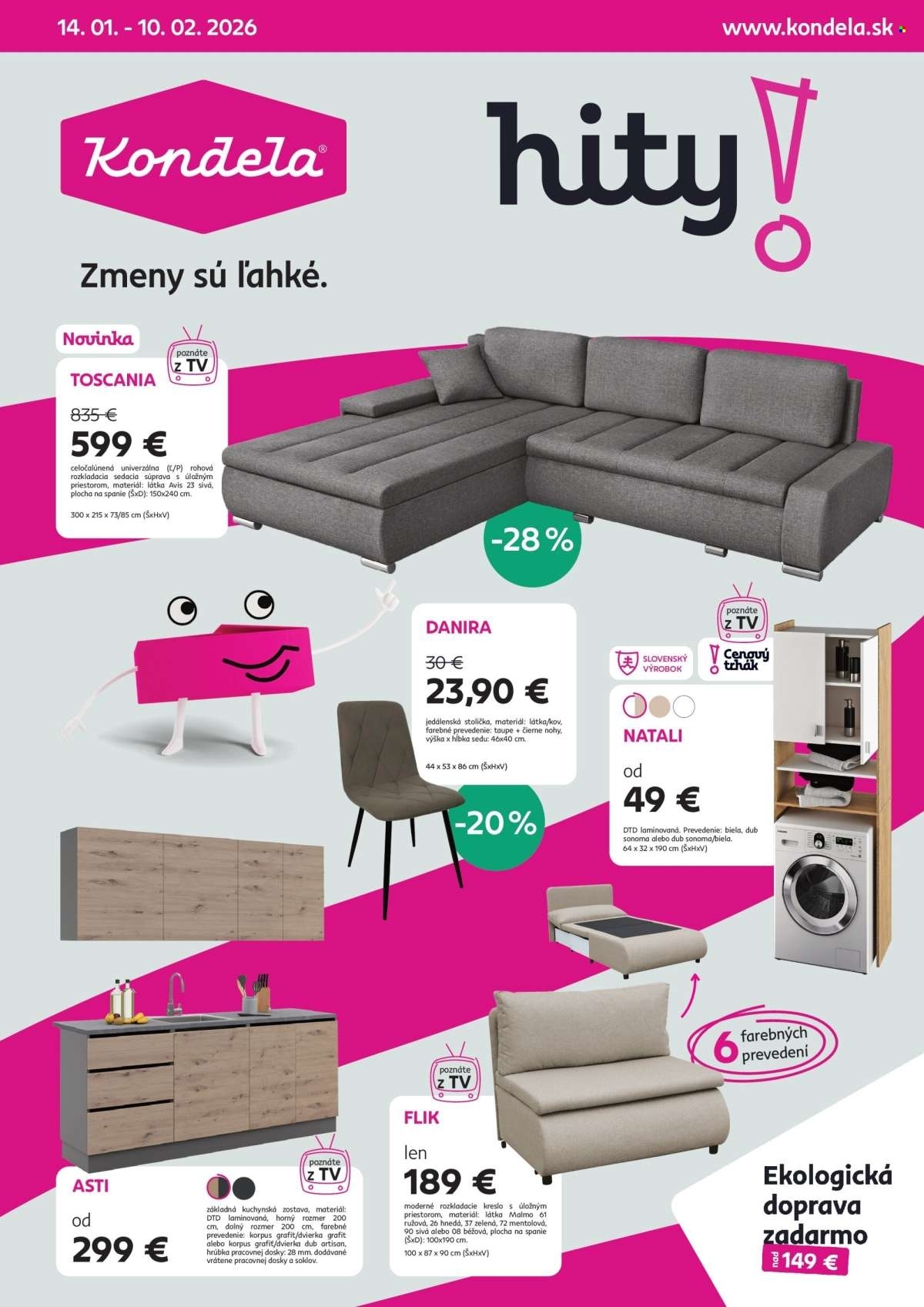 Page 1 of Aktuálny tempo-kondela leták platný od stredy 14.01 do 10.02