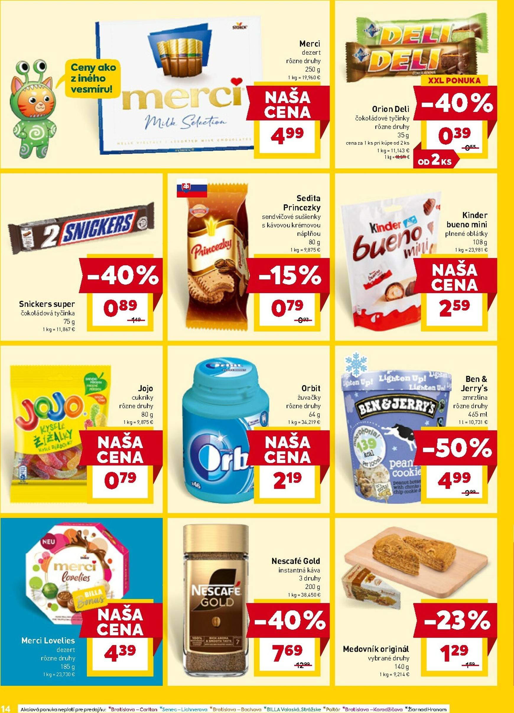 Page 14 of Aktuálny billa leták platný od stredy 08.10 do 14.10